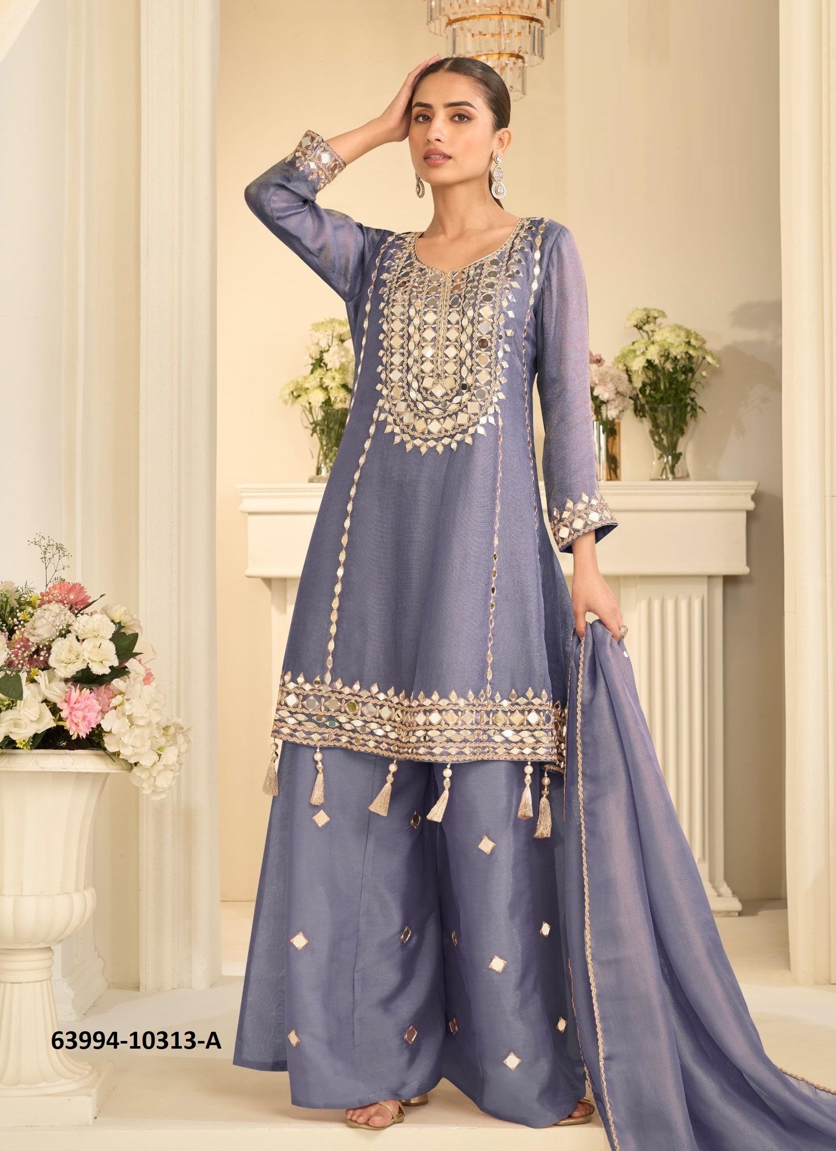 MIRROR COLLECTION 10313 - Catalog # 63994 (Set of 3 Readymade Salwar Suits) by Sayuri Designer MIRROR COLLECTION 10313 - Catalog # 63994 (Set of 3 Readymade Salwar Suits) by Sayuri Designer