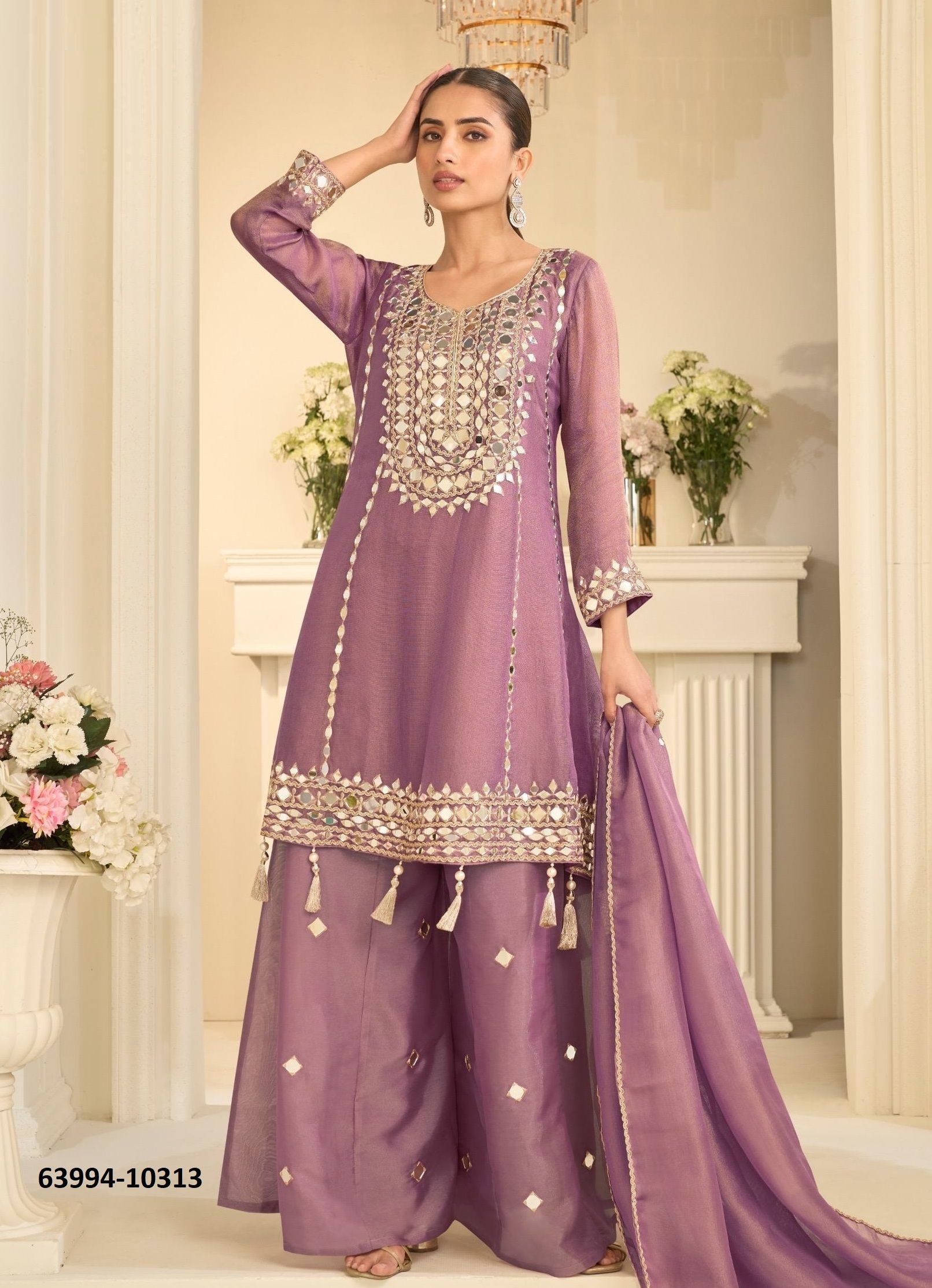MIRROR COLLECTION 10313 - Catalog # 63994 (Set of 3 Readymade Salwar Suits) by Sayuri Designer MIRROR COLLECTION 10313 - Catalog # 63994 (Set of 3 Readymade Salwar Suits) by Sayuri Designer
