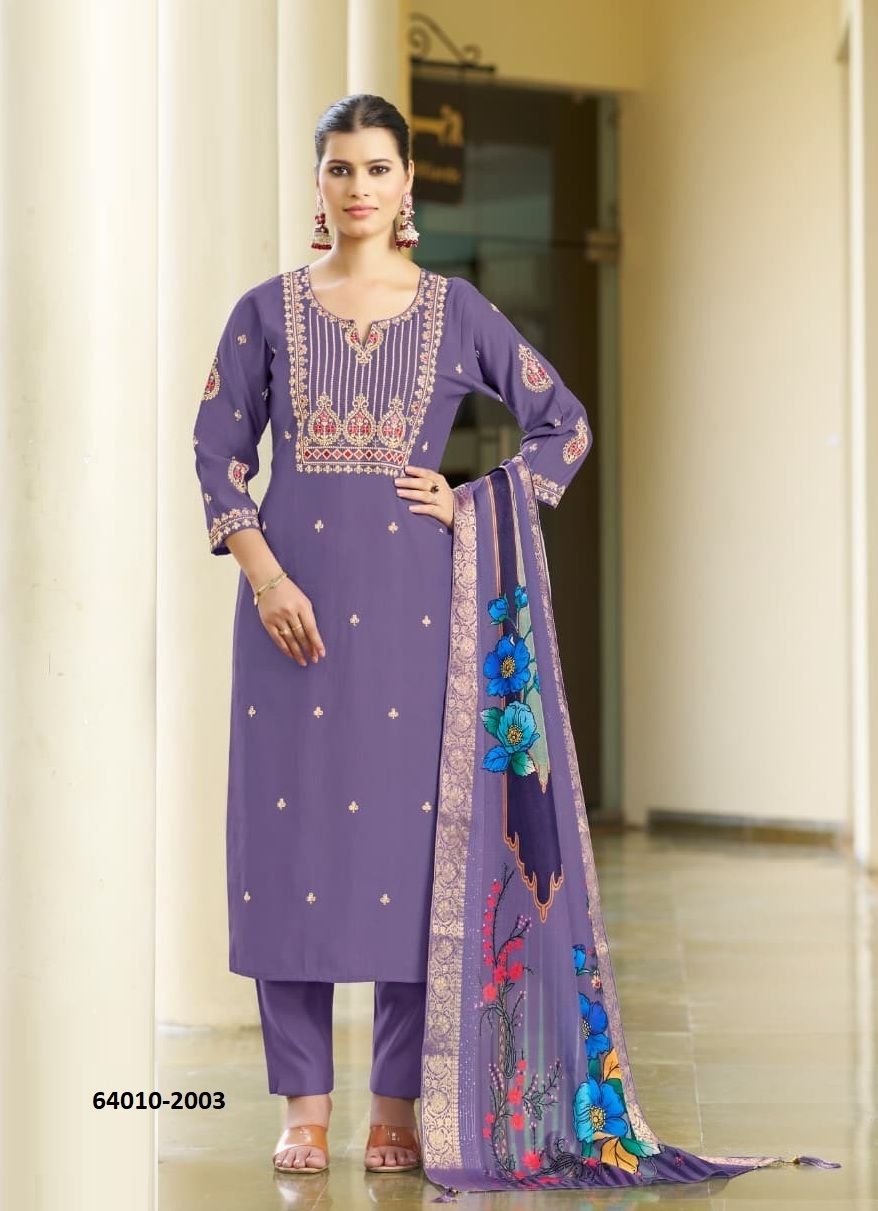 DIANA 2 - Catalog # 64010 (Set of 6 Readymade Salwar Suits) by Woodee Ahmedabad DIANA 2 - Catalog # 64010 (Set of 6 Readymade Salwar Suits) by Woodee Ahmedabad