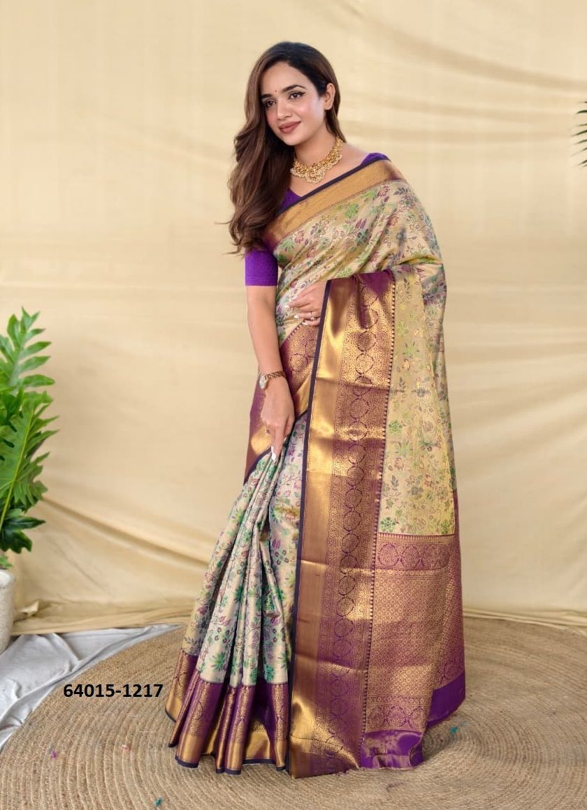 SARASWATI - Catalog # 64015 (Set of 5 Sarees) by Semad Styles SARASWATI - Catalog # 64015 (Set of 5 Sarees) by Semad Styles
