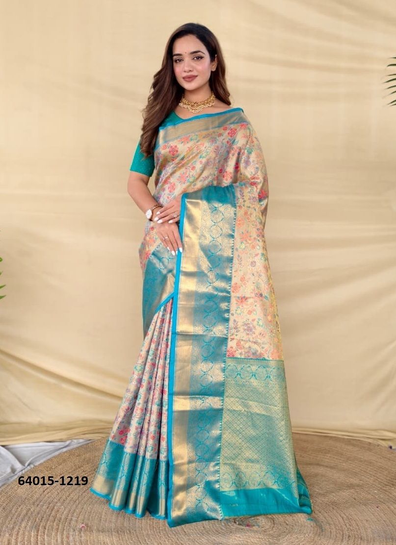 SARASWATI - Catalog # 64015 (Set of 5 Sarees) by Semad Styles SARASWATI - Catalog # 64015 (Set of 5 Sarees) by Semad Styles