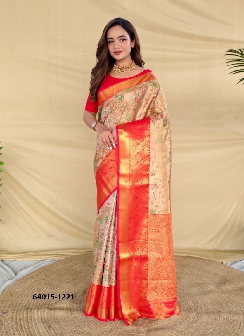 SARASWATI - Catalog # 64015 (Set of 5 Sarees) by Semad Styles SARASWATI - Catalog # 64015 (Set of 5 Sarees) by Semad Styles