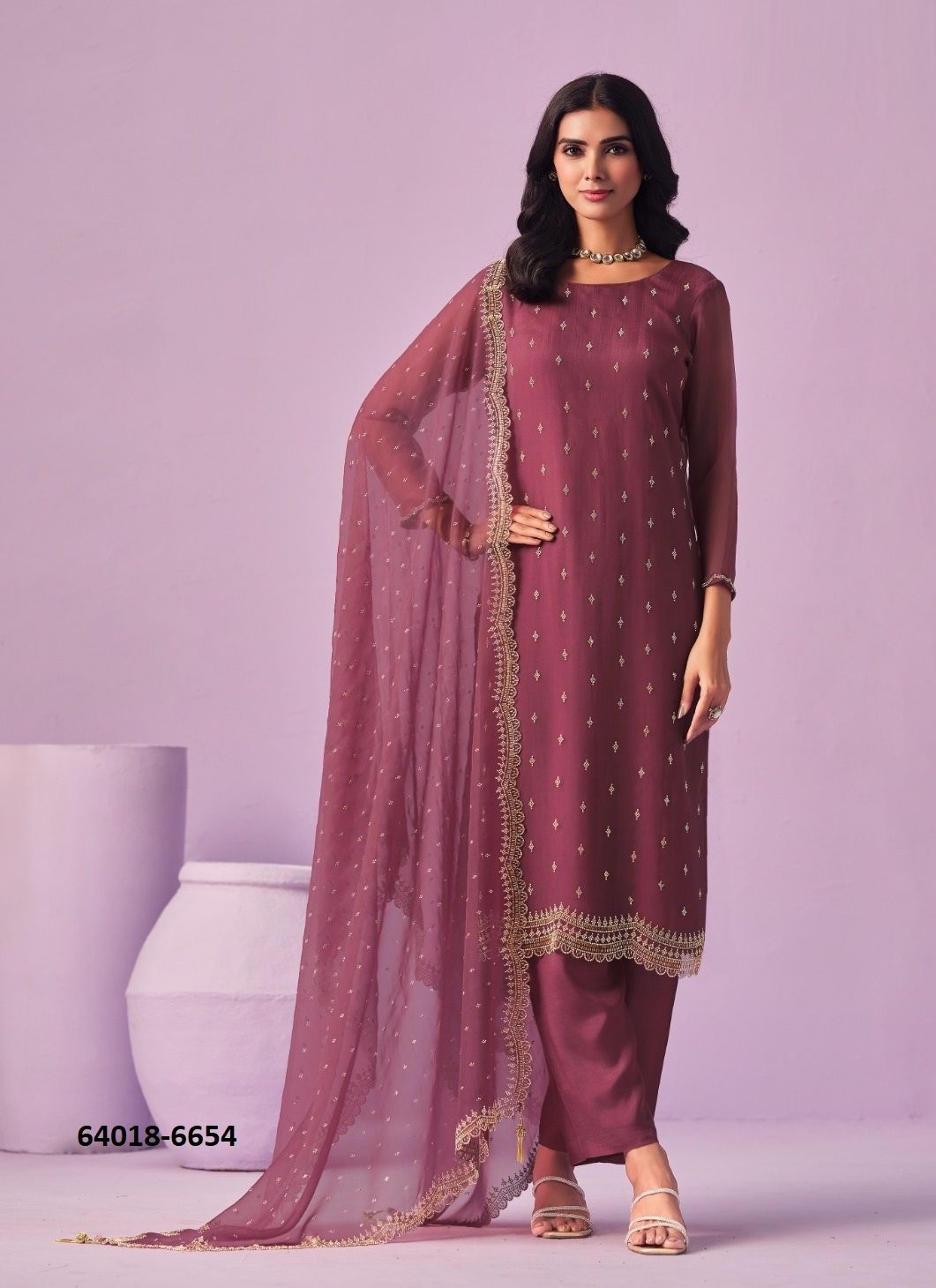 SOLITAIRE - Catalog # 64018 (Set of 6 Semi-Stitched / Un-Stitched Suits) by Vipul Fashions SOLITAIRE - Catalog # 64018 (Set of 6 Semi-Stitched / Un-Stitched Suits) by Vipul Fashions