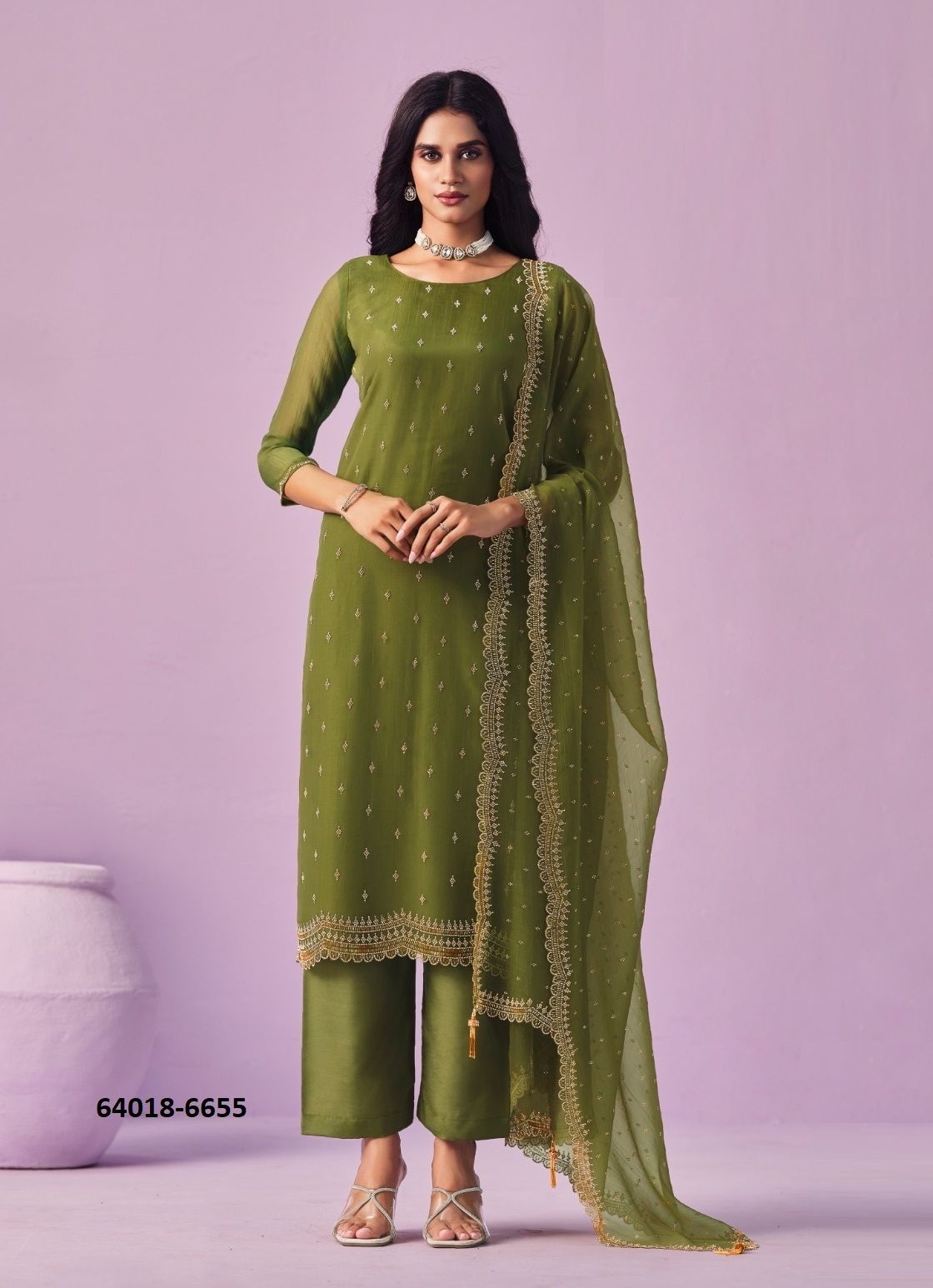 SOLITAIRE - Catalog # 64018 (Set of 6 Semi-Stitched / Un-Stitched Suits) by Vipul Fashions SOLITAIRE - Catalog # 64018 (Set of 6 Semi-Stitched / Un-Stitched Suits) by Vipul Fashions