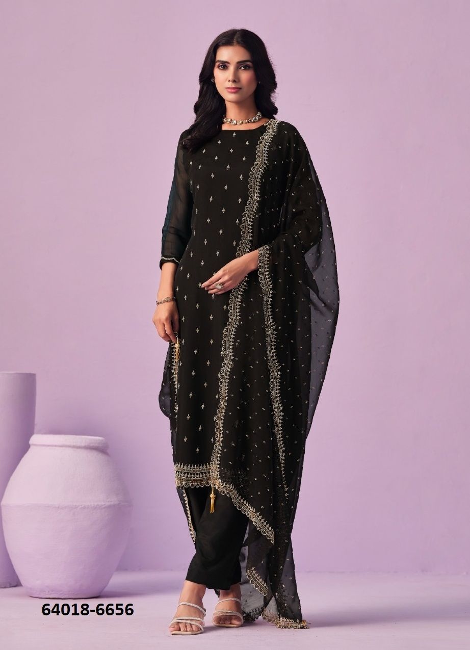 SOLITAIRE - Catalog # 64018 (Set of 6 Semi-Stitched / Un-Stitched Suits) by Vipul Fashions SOLITAIRE - Catalog # 64018 (Set of 6 Semi-Stitched / Un-Stitched Suits) by Vipul Fashions