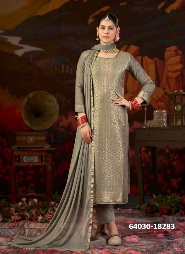 KOYAL 5 - Catalog # 64030 (Set of 6 Semi-Stitched / Un-Stitched Suits) by AAA by KalaRang
