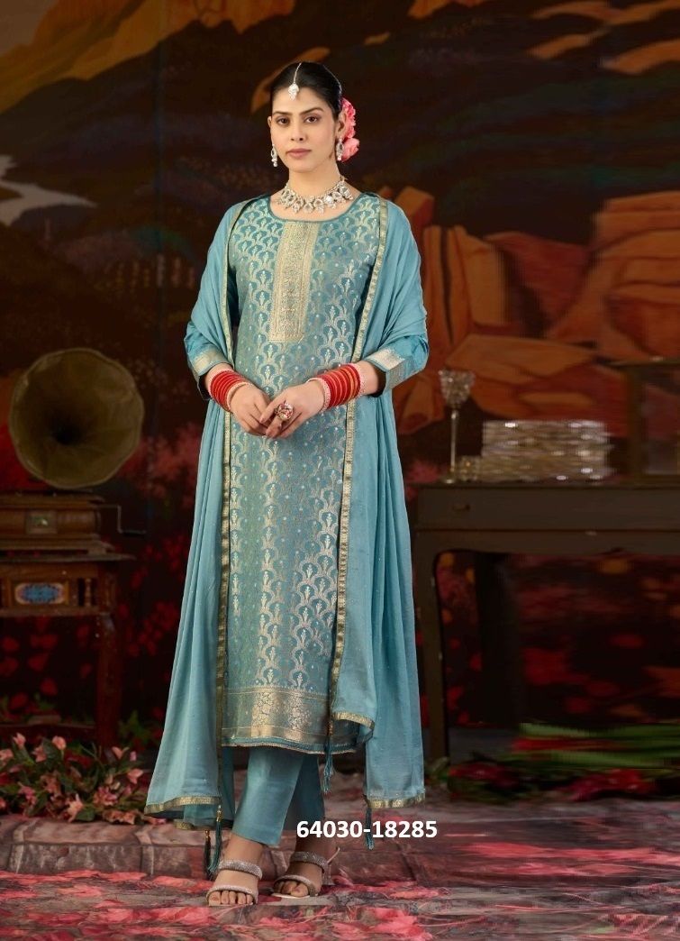 KOYAL 5 - Catalog # 64030 (Set of 6 Semi-Stitched / Un-Stitched Suits) by AAA by KalaRang