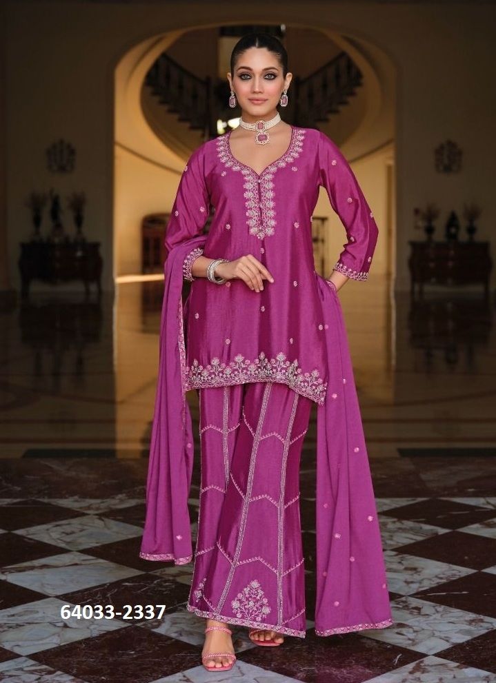 MIRAH - Catalog # 64033 (Set of 3 Readymade Salwar Suits) by Eba Lifestyle
