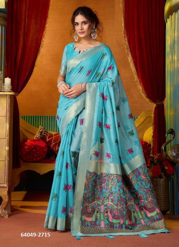 SHRUTI 2 - Catalog # 64049 (Set of 6 Sarees) by Gobuni SHRUTI 2 - Catalog # 64049 (Set of 6 Sarees) by Gobuni