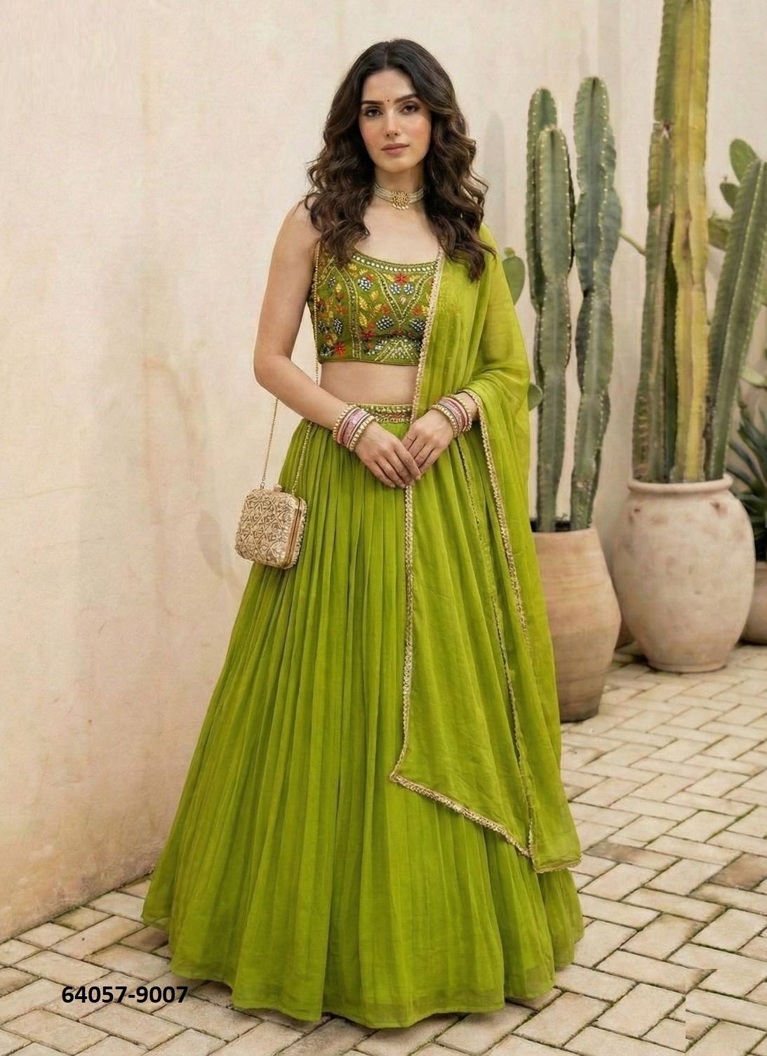 SERIES 9006-9007 - Catalog # 64057 (Set of 2 Readymade Lehengas) by Alizeh Official