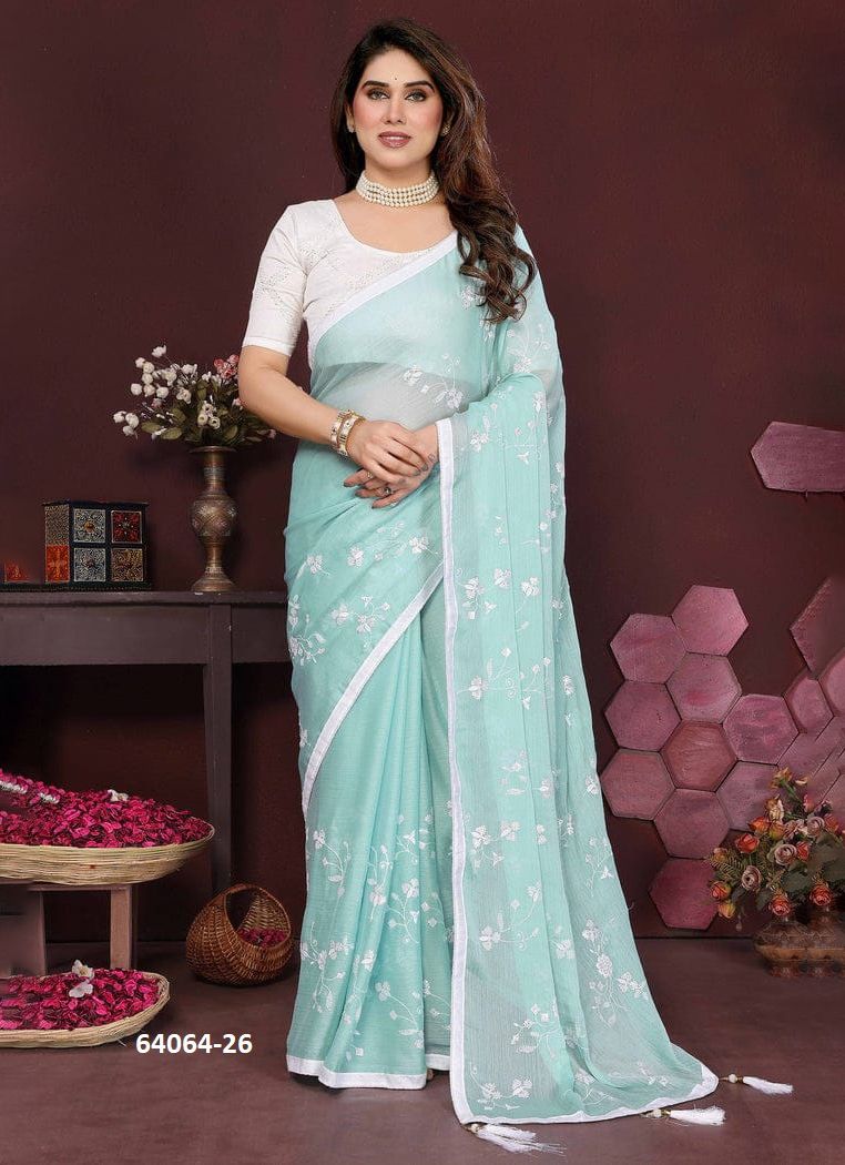 SERIES 26 - Catalog # 64064 (Set of 4 Sarees) by Amdavadi Fashion SERIES 26 - Catalog # 64064 (Set of 4 Sarees) by Amdavadi Fashion