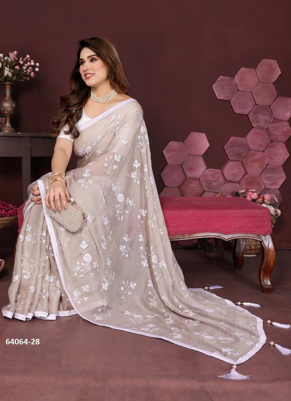 SERIES 26 - Catalog # 64064 (Set of 4 Sarees) by Amdavadi Fashion SERIES 26 - Catalog # 64064 (Set of 4 Sarees) by Amdavadi Fashion