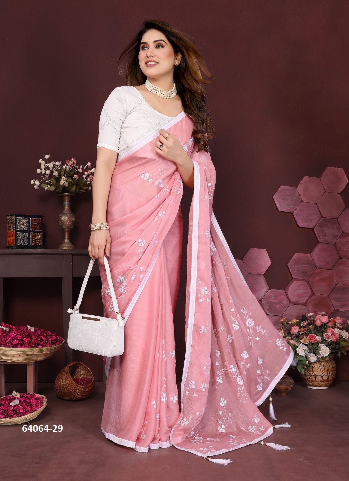 SERIES 26 - Catalog # 64064 (Set of 4 Sarees) by Amdavadi Fashion SERIES 26 - Catalog # 64064 (Set of 4 Sarees) by Amdavadi Fashion