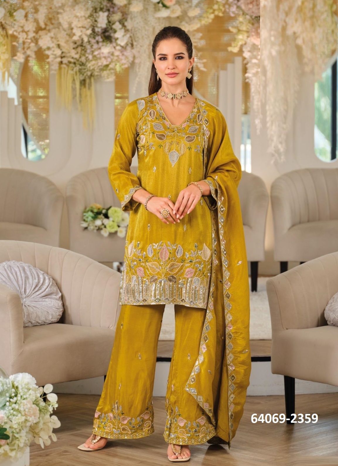 ZEENAT - Catalog # 64069 (Set of 3 Readymade Salwar Suits) by Eba Lifestyle ZEENAT - Catalog # 64069 (Set of 3 Readymade Salwar Suits) by Eba Lifestyle