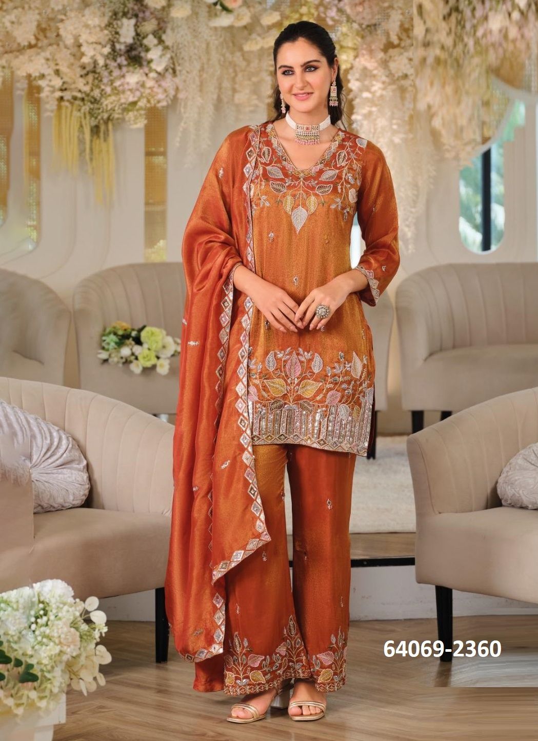 ZEENAT - Catalog # 64069 (Set of 3 Readymade Salwar Suits) by Eba Lifestyle ZEENAT - Catalog # 64069 (Set of 3 Readymade Salwar Suits) by Eba Lifestyle