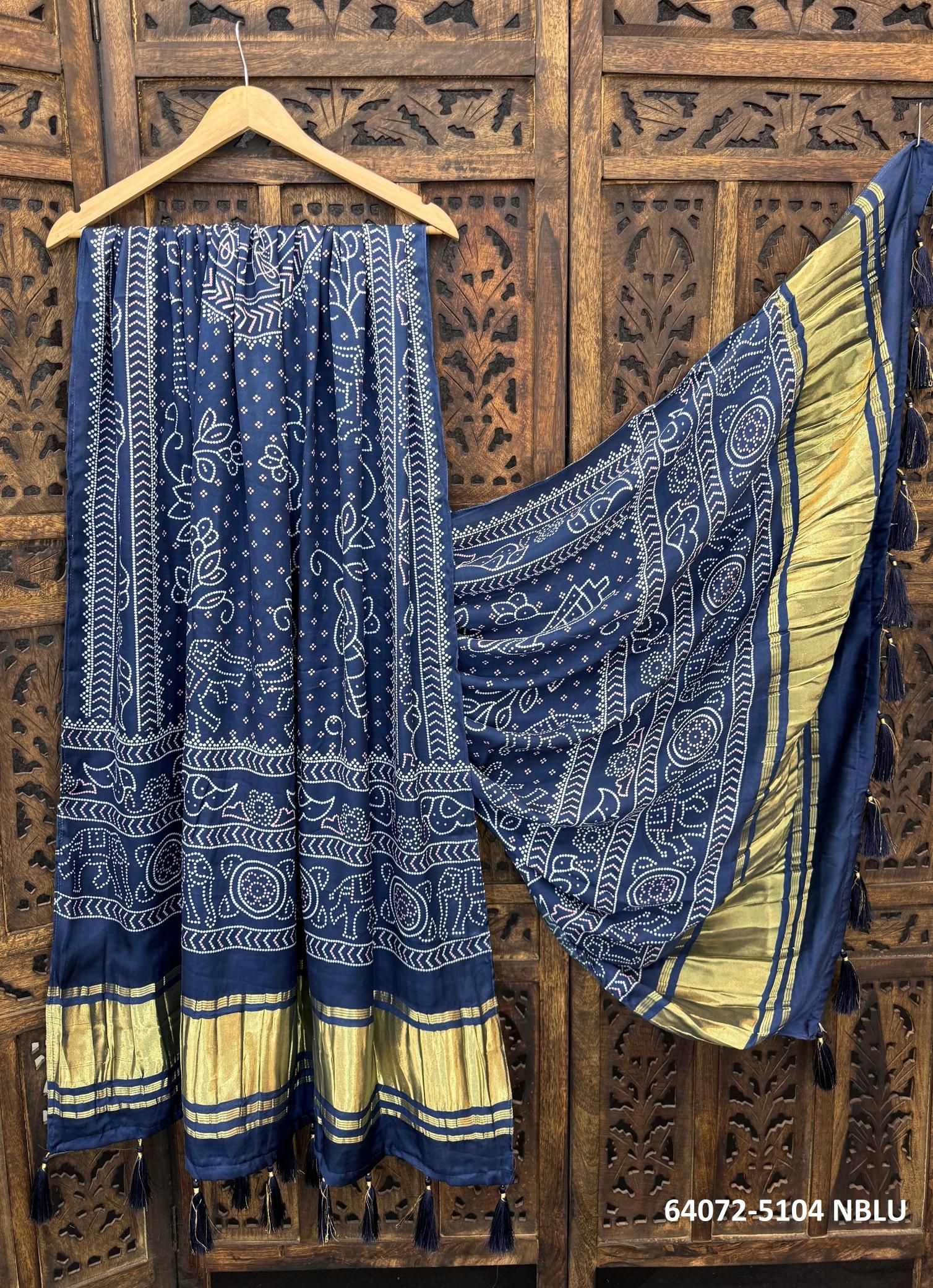 PURE GAJJI SILK PATOLA COLLECTIONS - Catalog # 64072 (Set of 8 Only Dupattas) by Desi Muse