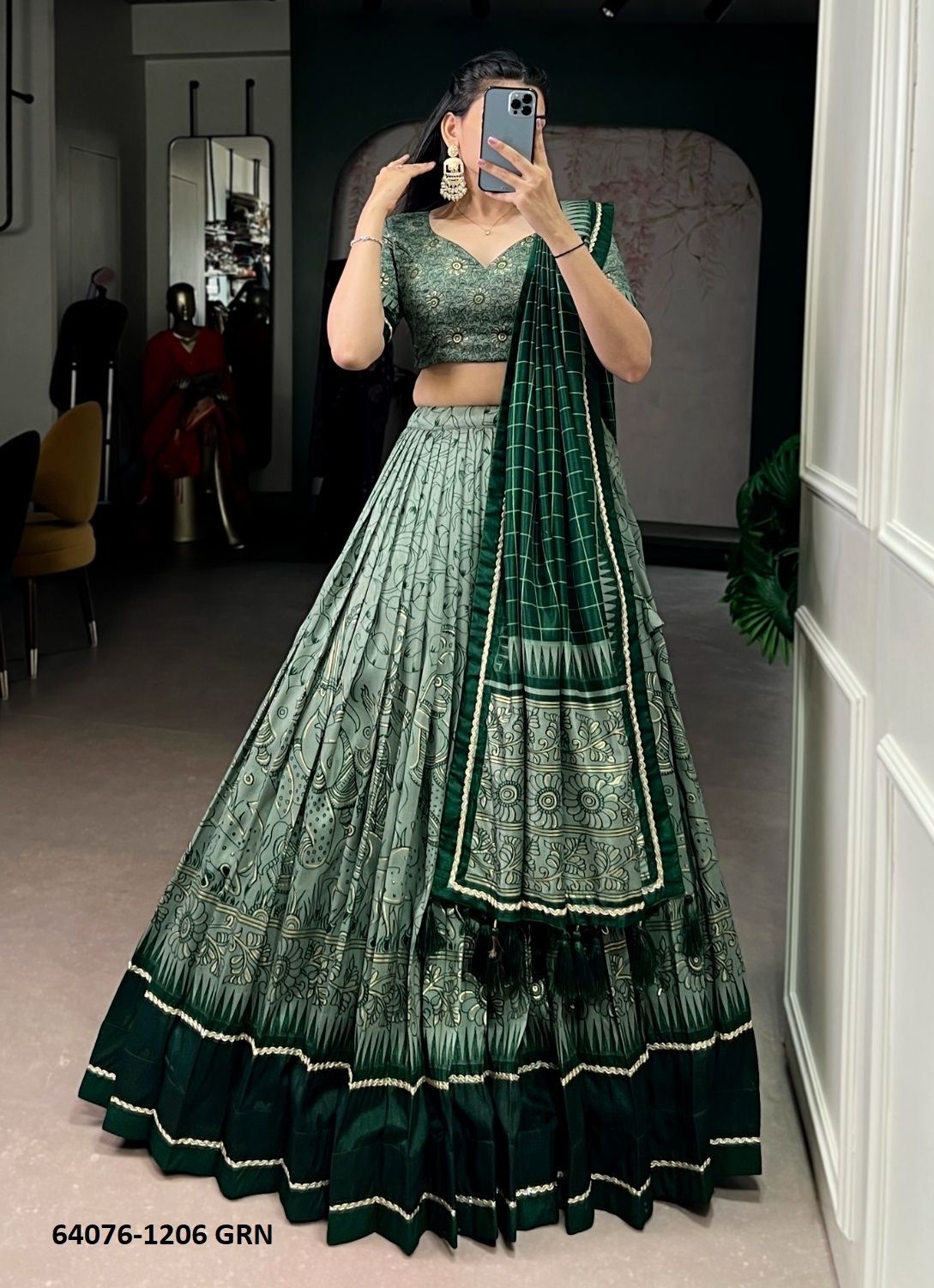 ISHANYA 1206 - Catalog # 64076 (Set of 4 Semi-Stitched Lehengas) by RAW LEMON ISHANYA 1206 - Catalog # 64076 (Set of 4 Semi-Stitched Lehengas) by RAW LEMON