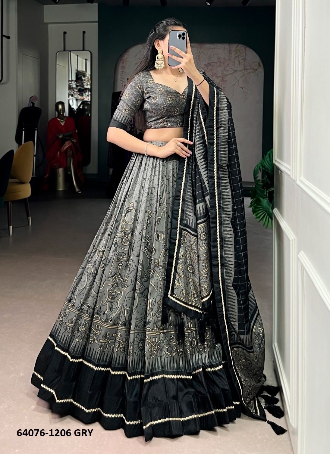 ISHANYA 1206 - Catalog # 64076 (Set of 4 Semi-Stitched Lehengas) by RAW LEMON ISHANYA 1206 - Catalog # 64076 (Set of 4 Semi-Stitched Lehengas) by RAW LEMON