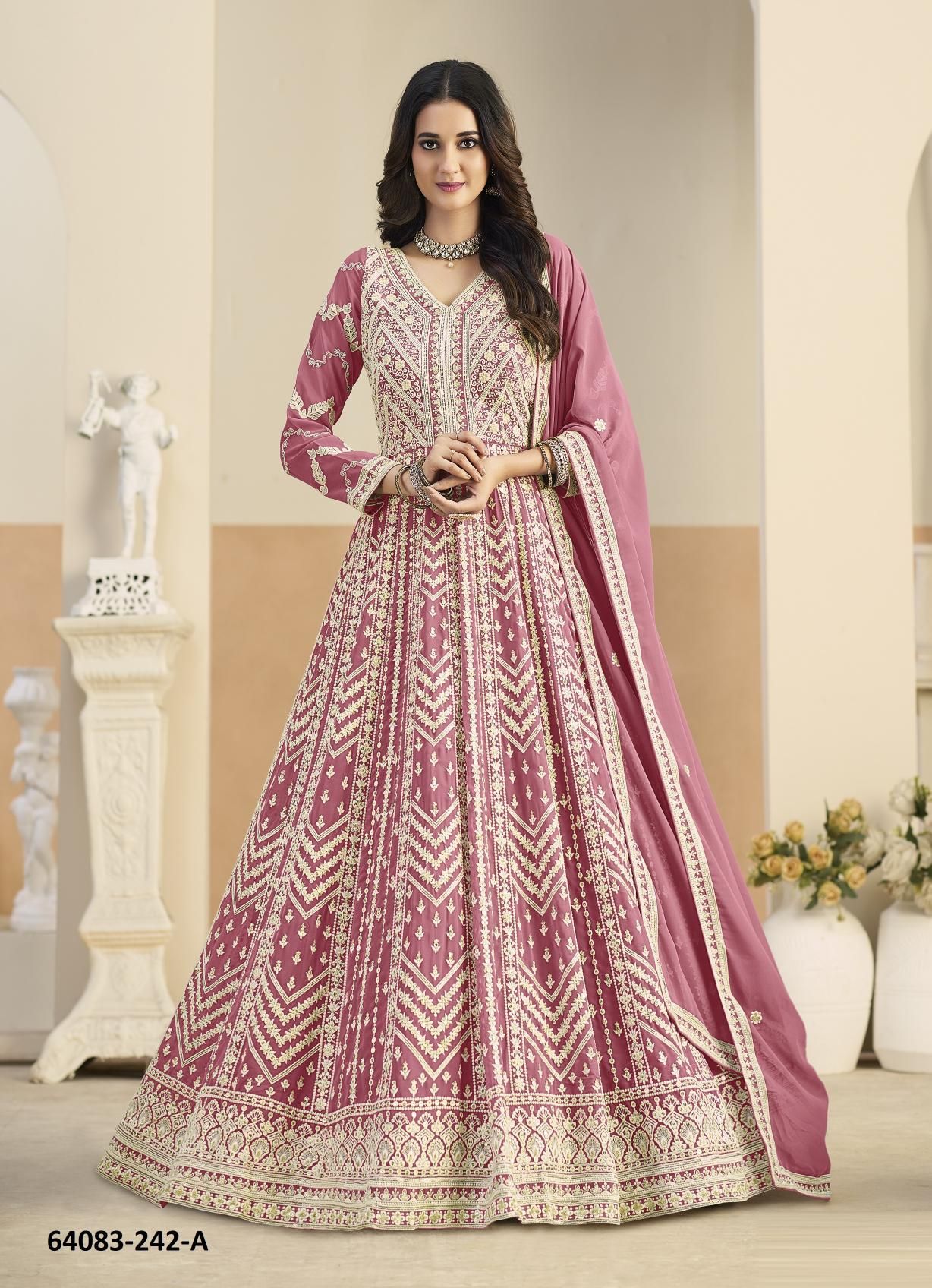 AANAYA 242 - Catalog # 64083 (Set of 4 Readymade Salwar Suits) AANAYA 242 - Catalog # 64083 (Set of 4 Readymade Salwar Suits)