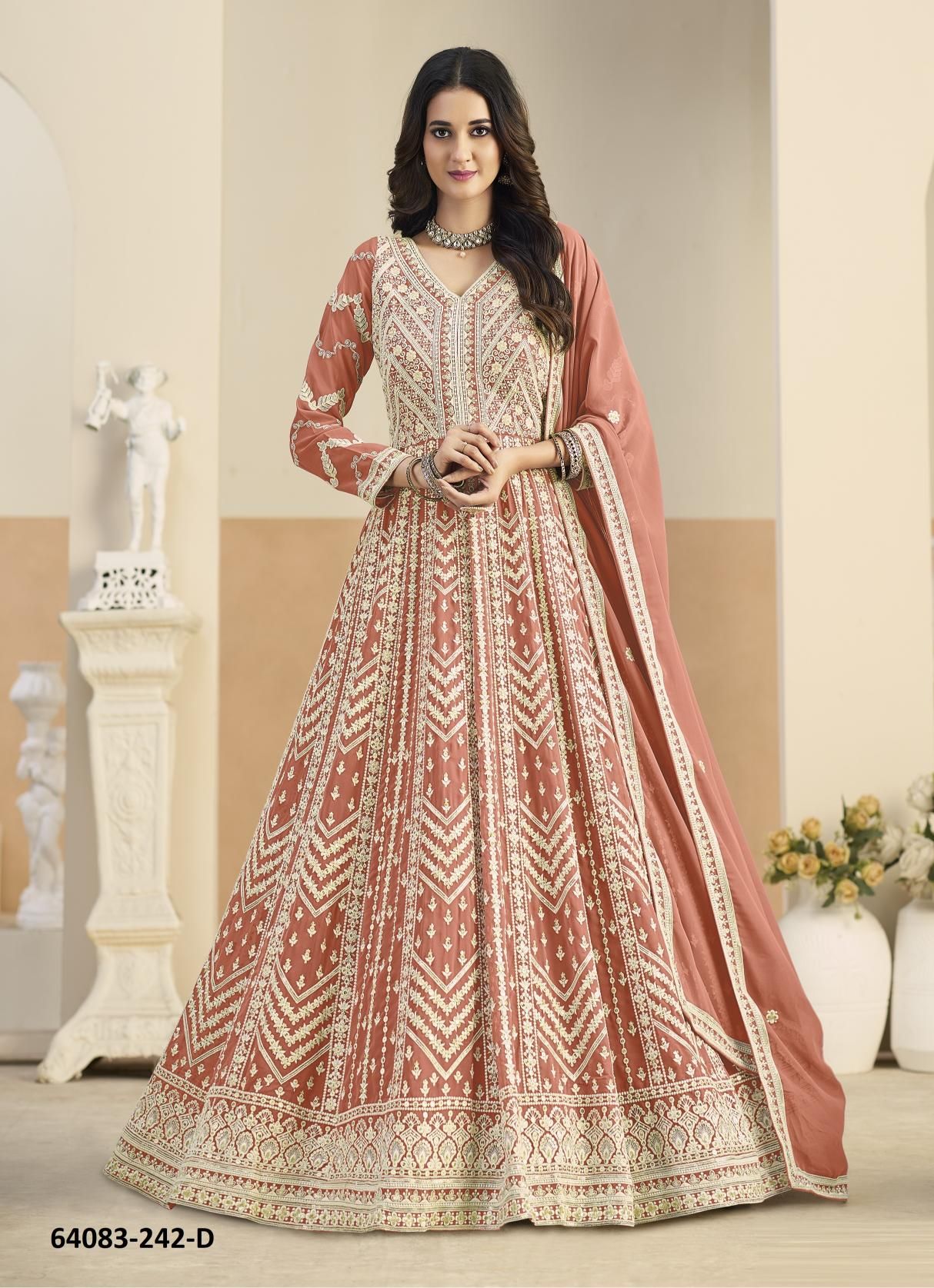 AANAYA 242 - Catalog # 64083 (Set of 4 Readymade Salwar Suits) AANAYA 242 - Catalog # 64083 (Set of 4 Readymade Salwar Suits)