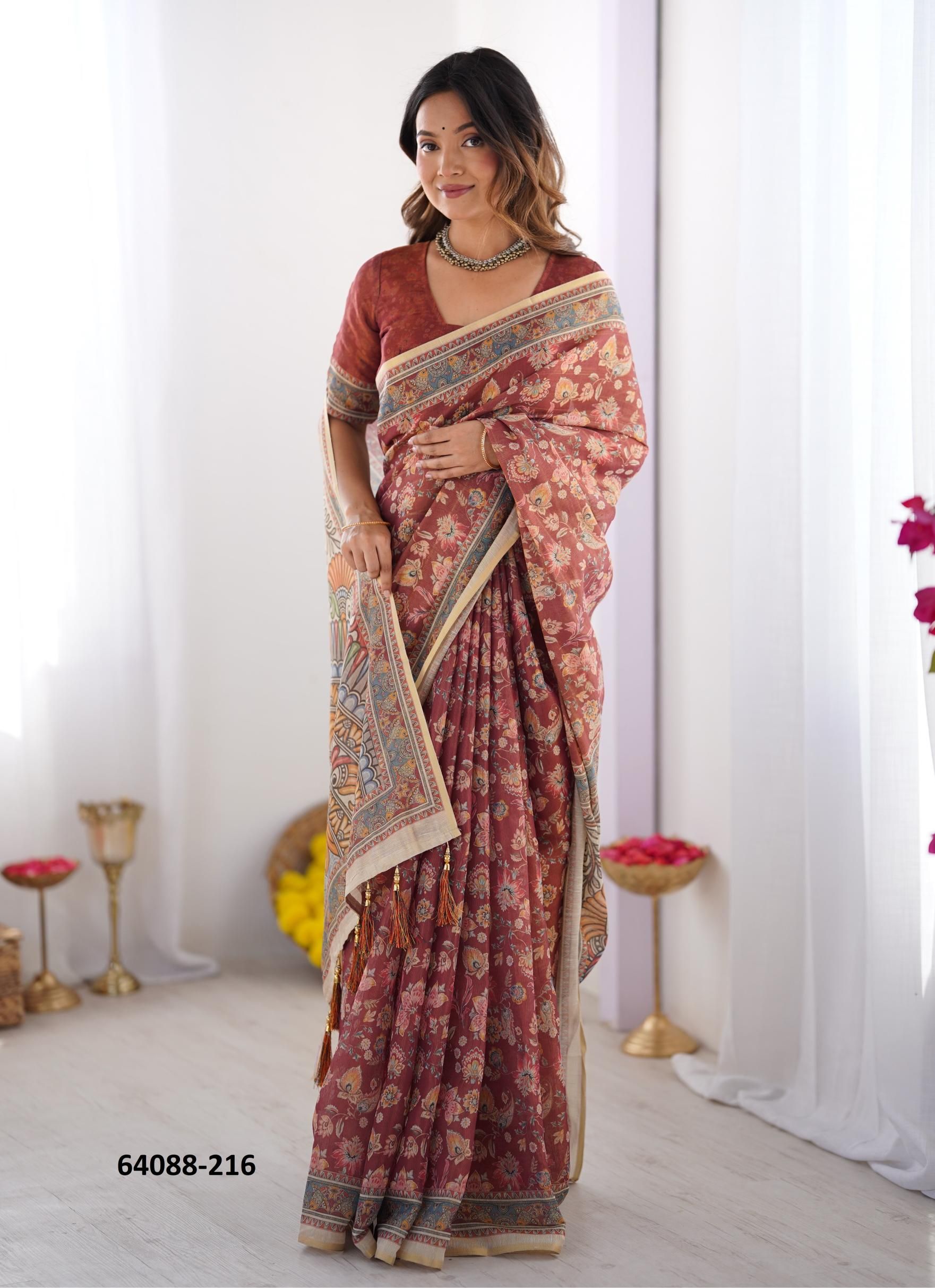 HANDLOOM COTTON SERIES 216-225 - Catalog # 64088 (Set of 10 Sarees) HANDLOOM COTTON SERIES 216-225 - Catalog # 64088 (Set of 10 Sarees)