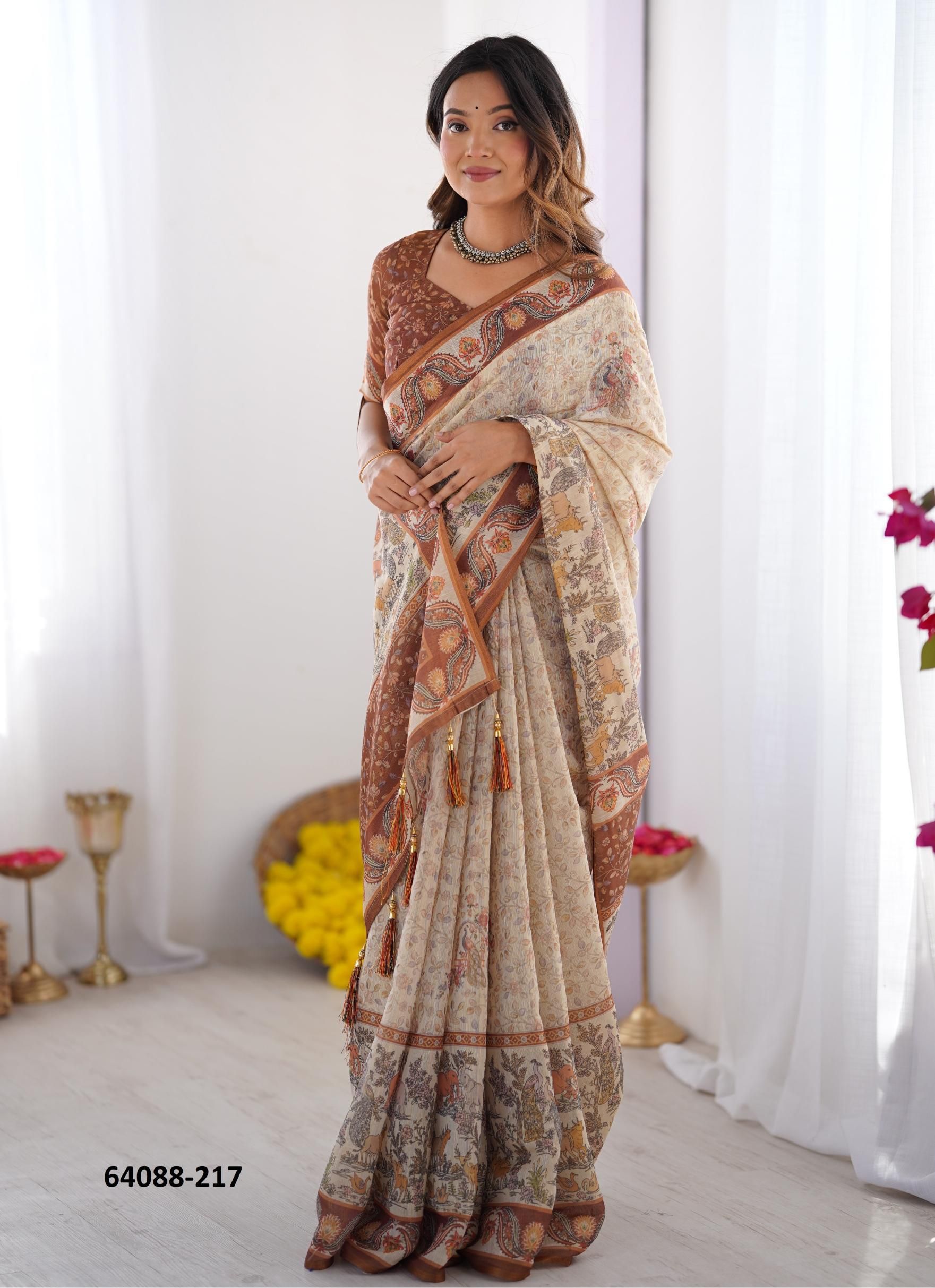 HANDLOOM COTTON SERIES 216-225 - Catalog # 64088 (Set of 10 Sarees) HANDLOOM COTTON SERIES 216-225 - Catalog # 64088 (Set of 10 Sarees)