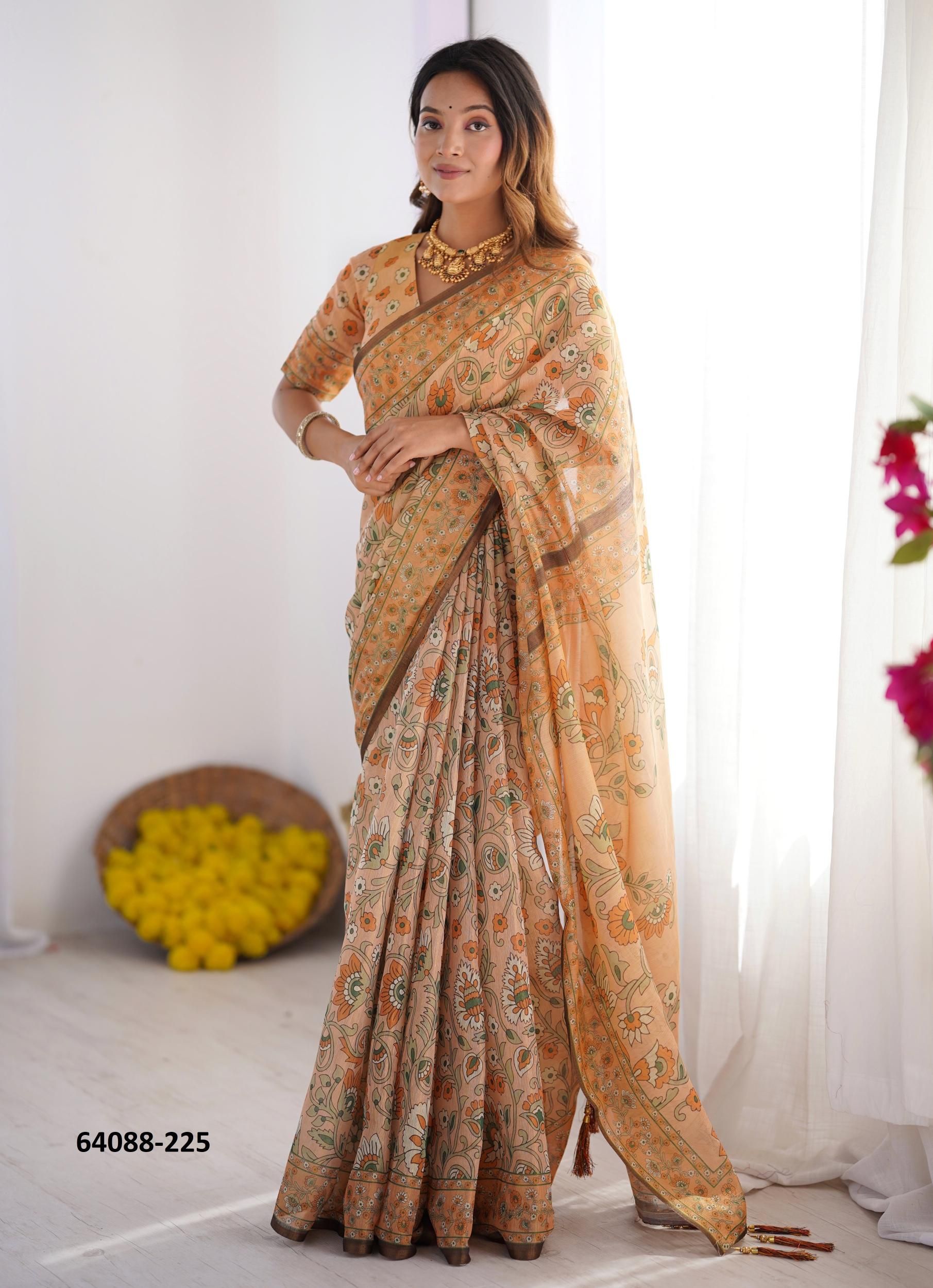 HANDLOOM COTTON SERIES 216-225 - Catalog # 64088 (Set of 10 Sarees) HANDLOOM COTTON SERIES 216-225 - Catalog # 64088 (Set of 10 Sarees)