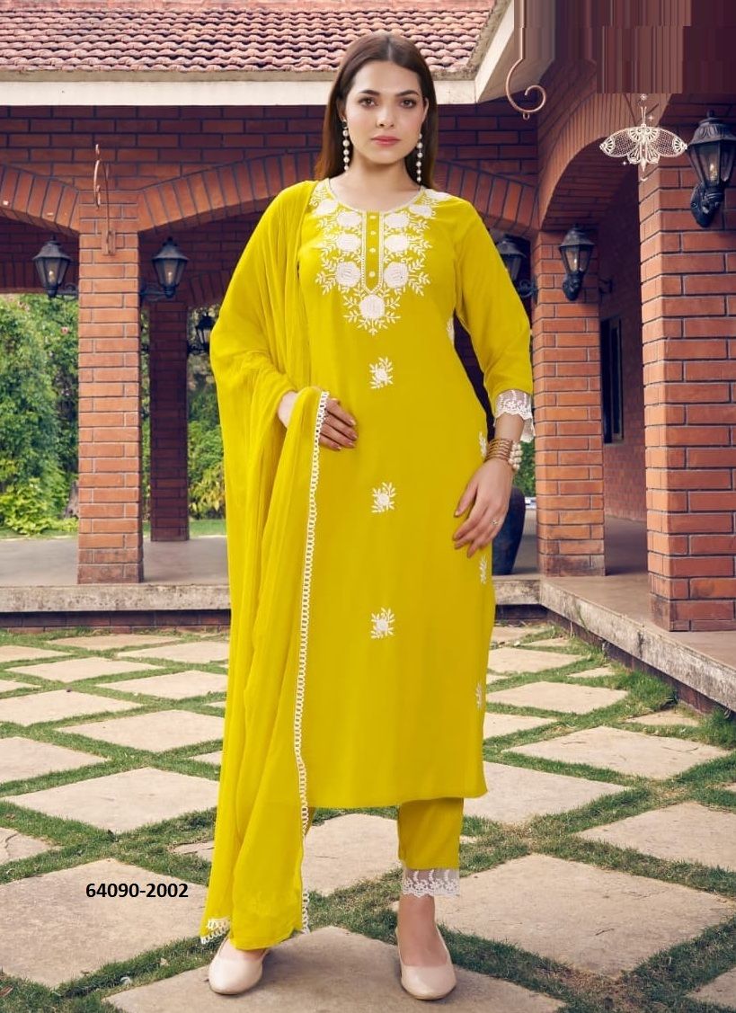 LOTUS 2 - Catalog # 64090 (Set of 6 Readymade Salwar Suits)