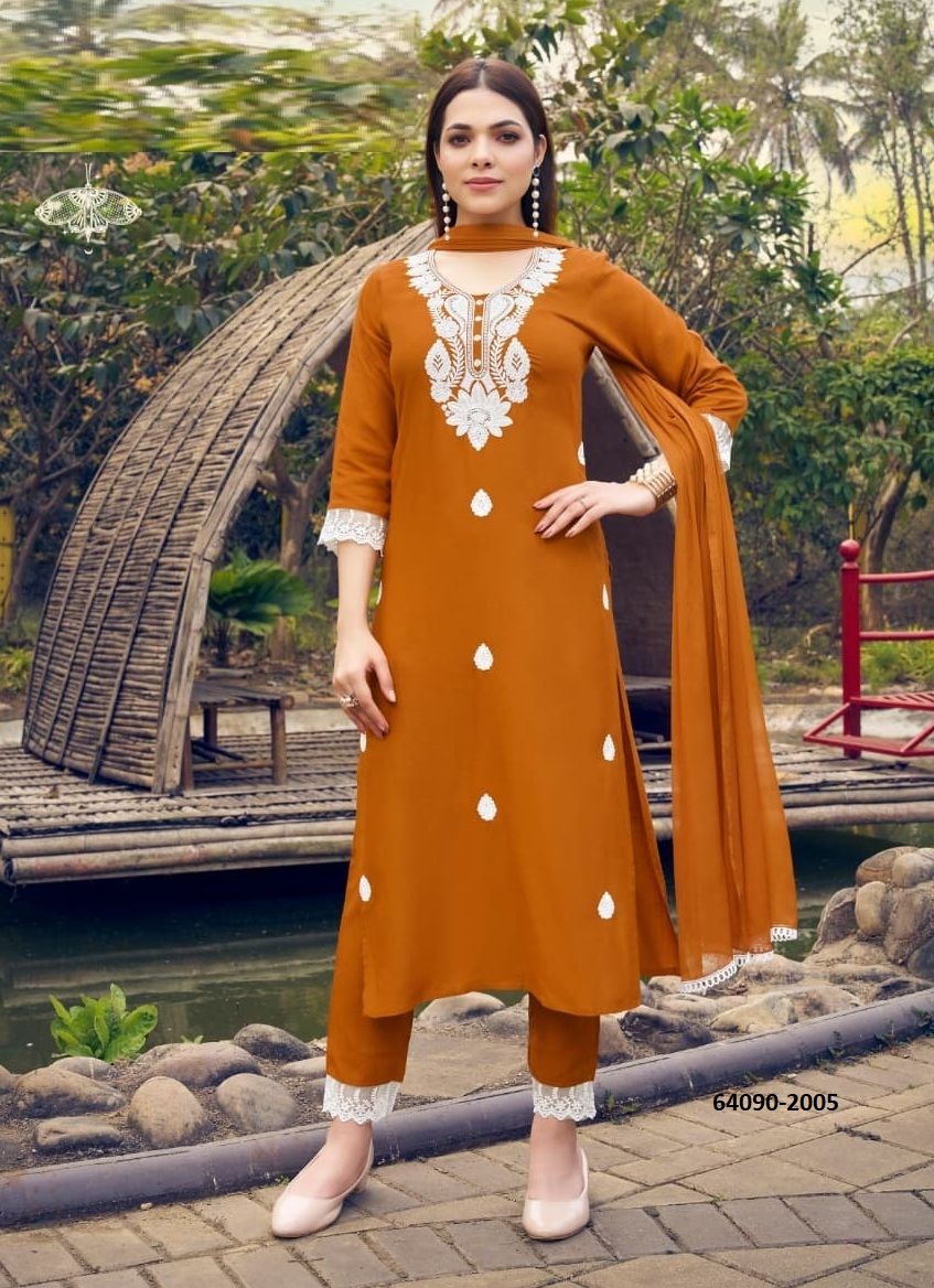 LOTUS 2 - Catalog # 64090 (Set of 6 Readymade Salwar Suits)
