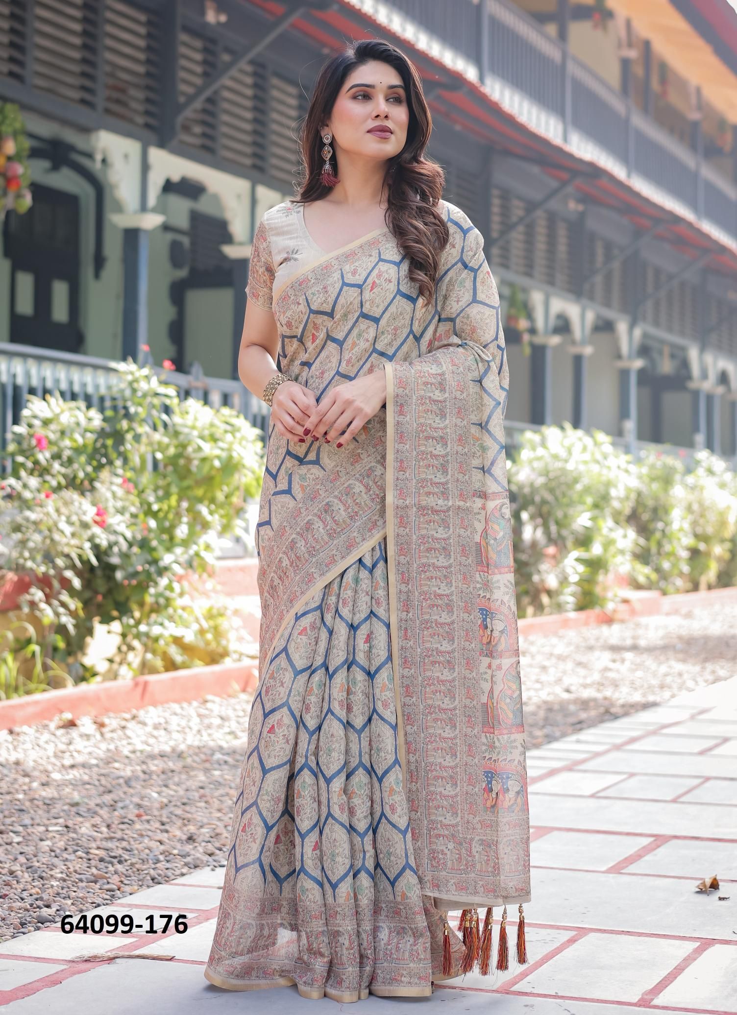 HANDLOOM COTTON SERIES 175-184 - Catalog # 64099 (Set of 10 Sarees) HANDLOOM COTTON SERIES 175-184 - Catalog # 64099 (Set of 10 Sarees)