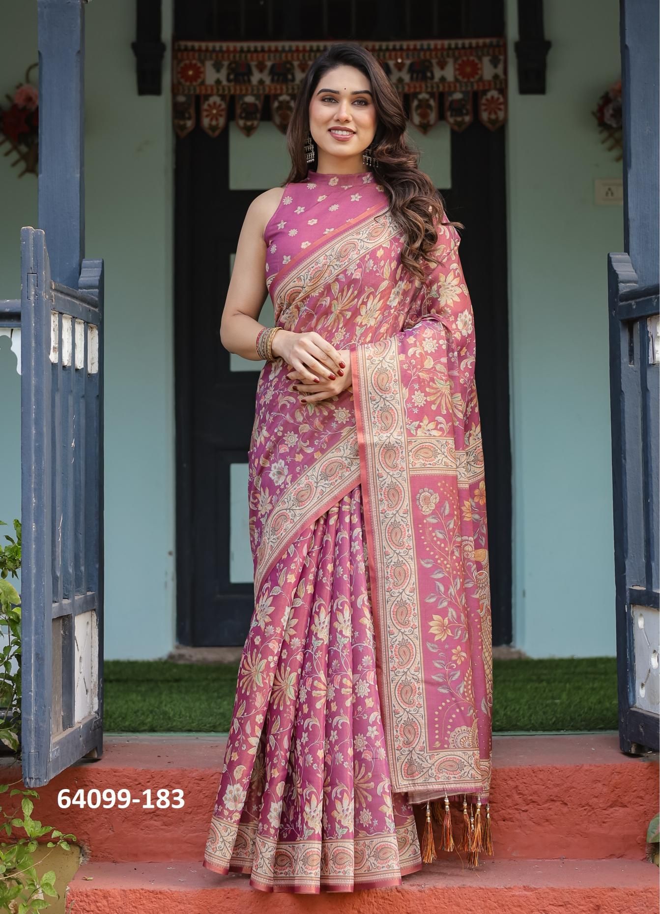 HANDLOOM COTTON SERIES 175-184 - Catalog # 64099 (Set of 10 Sarees) HANDLOOM COTTON SERIES 175-184 - Catalog # 64099 (Set of 10 Sarees)