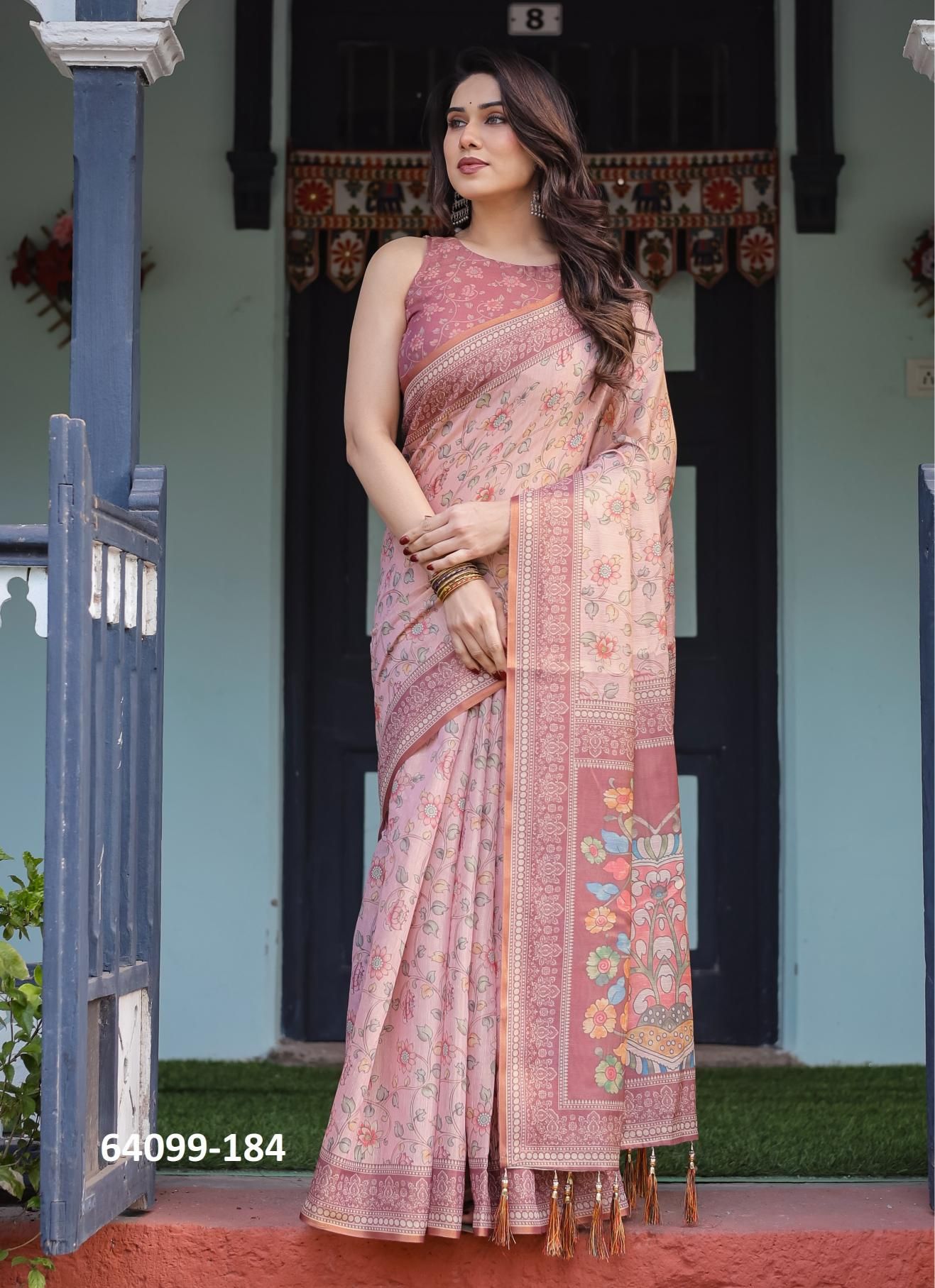 HANDLOOM COTTON SERIES 175-184 - Catalog # 64099 (Set of 10 Sarees) HANDLOOM COTTON SERIES 175-184 - Catalog # 64099 (Set of 10 Sarees)