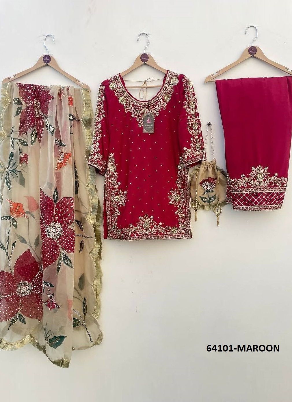 SERIES 2060 - Catalog # 64101 (Set of 4 Readymade Salwar Suits) SERIES 2060 - Catalog # 64101 (Set of 4 Readymade Salwar Suits)