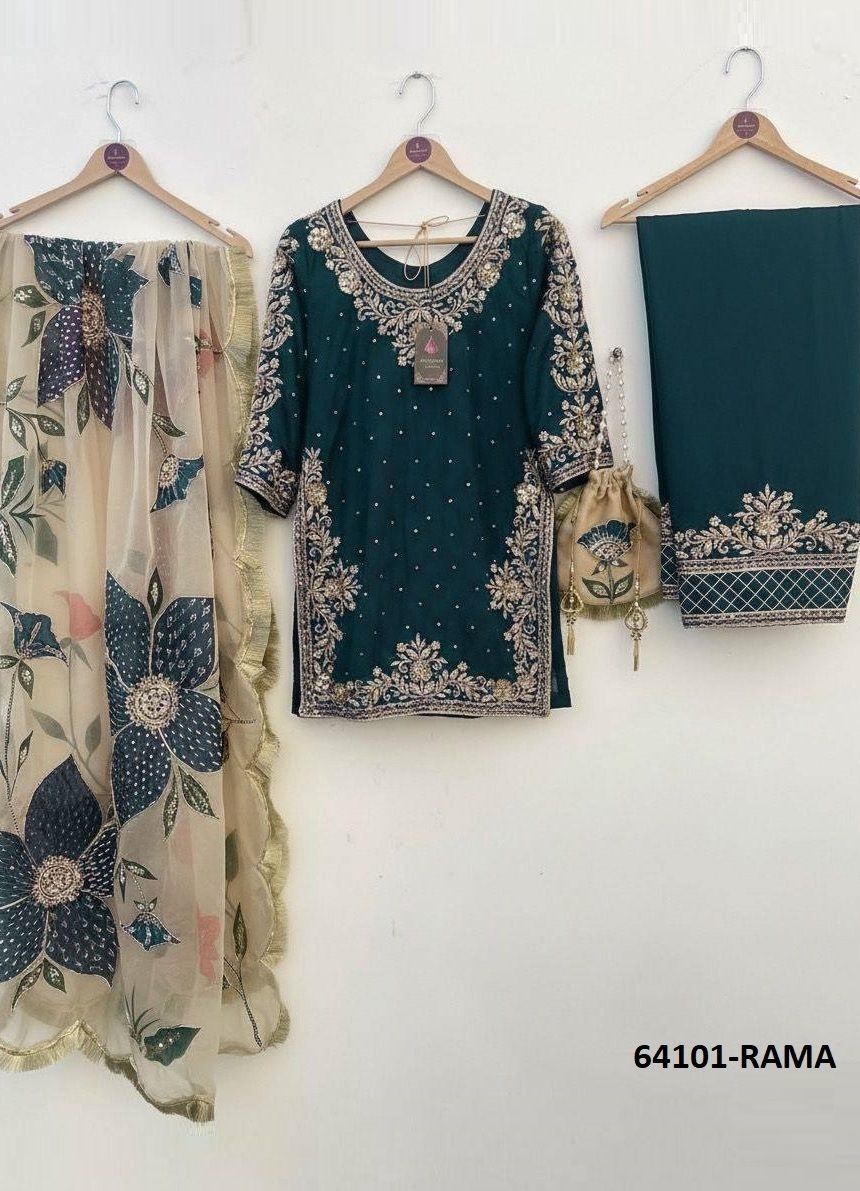 SERIES 2060 - Catalog # 64101 (Set of 4 Readymade Salwar Suits) SERIES 2060 - Catalog # 64101 (Set of 4 Readymade Salwar Suits)