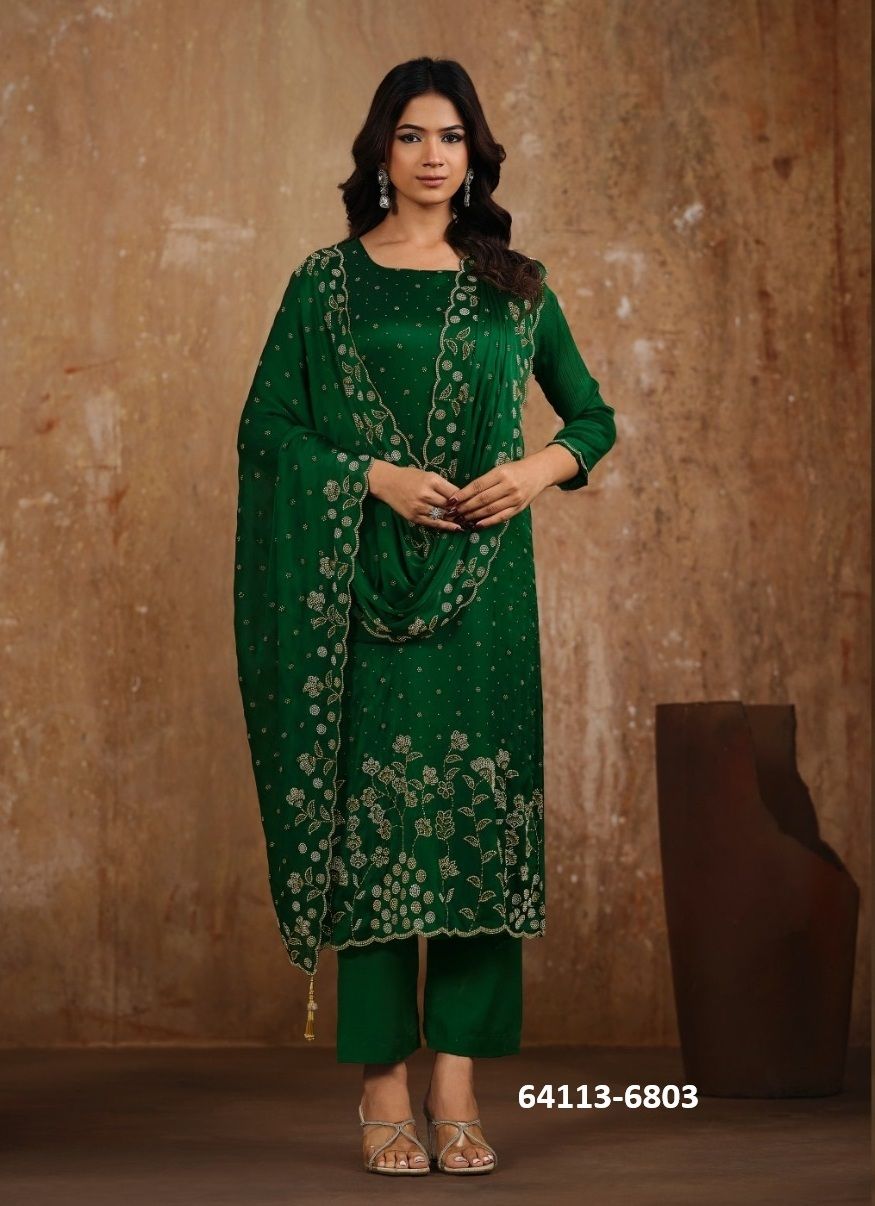 IMPERIAL - Catalog # 64113 (Set of 6 Semi-Stitched / Un-Stitched Suits)