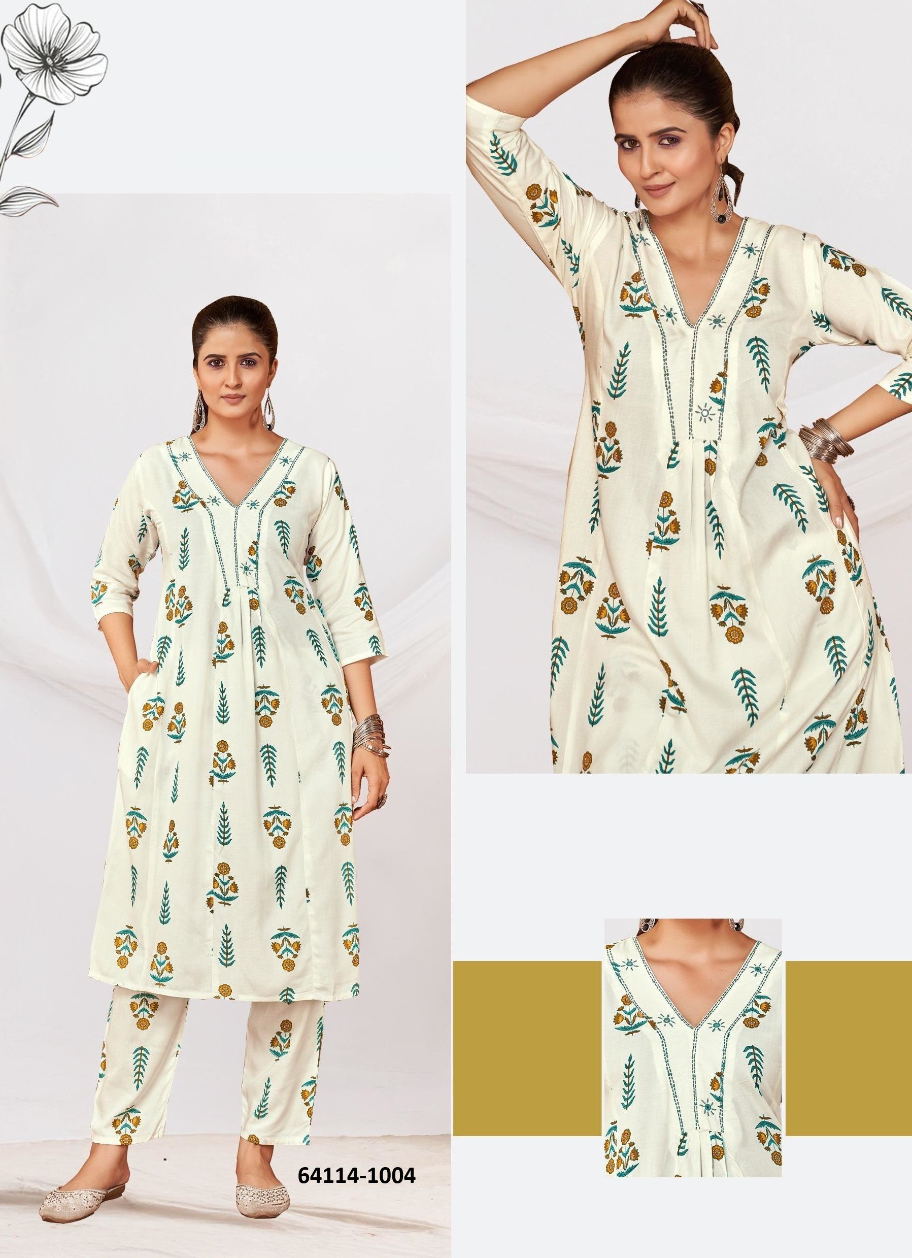 WOMAN WORLD 2 - Catalog # 64114 (Set of 4 Tops With Bottoms)