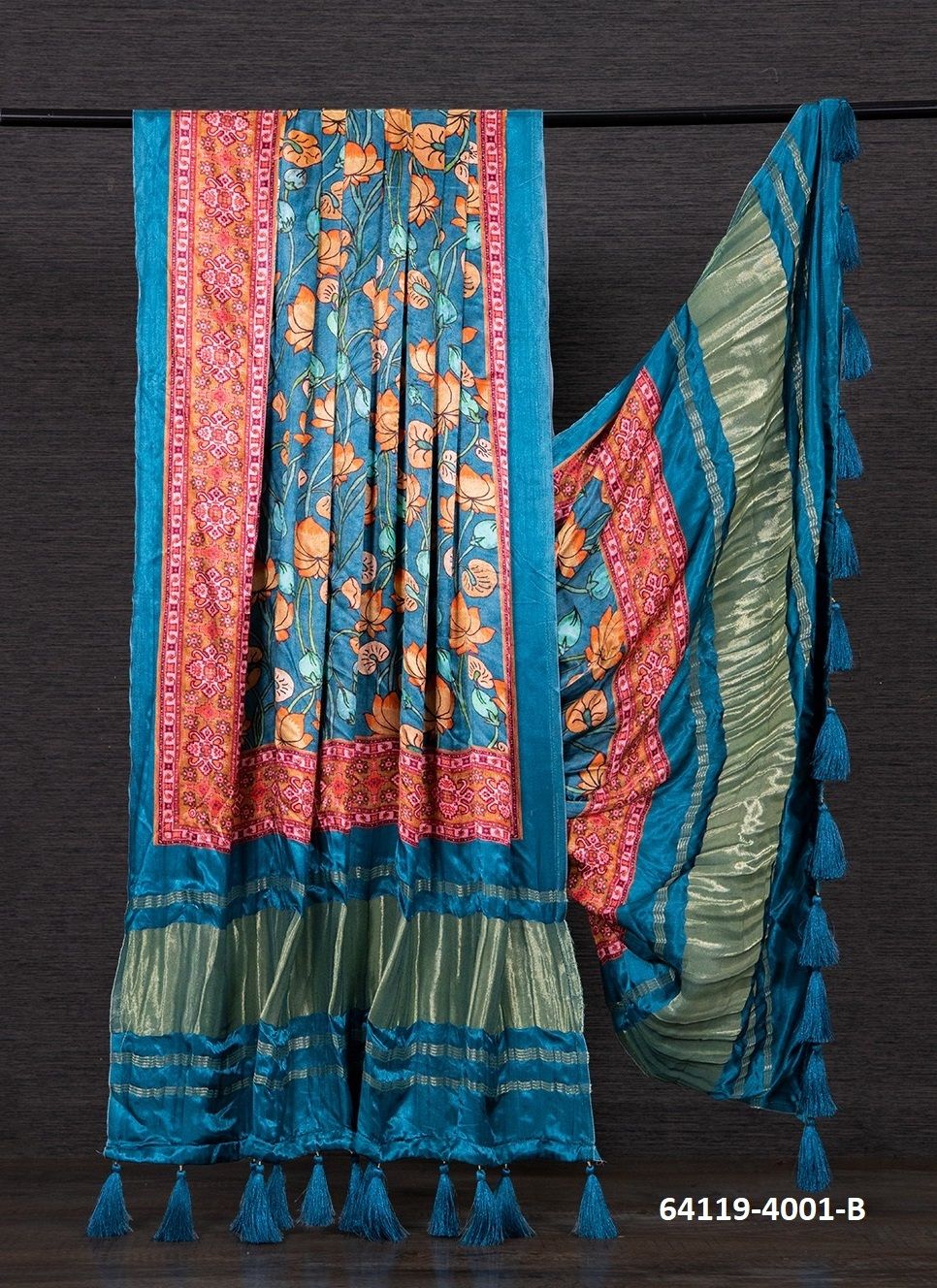 PURE GAJJI SILK BANDHANI PRINTS - Catalog # 64119 (Set of 7 Only Dupattas) PURE GAJJI SILK BANDHANI PRINTS - Catalog # 64119 (Set of 7 Only Dupattas)