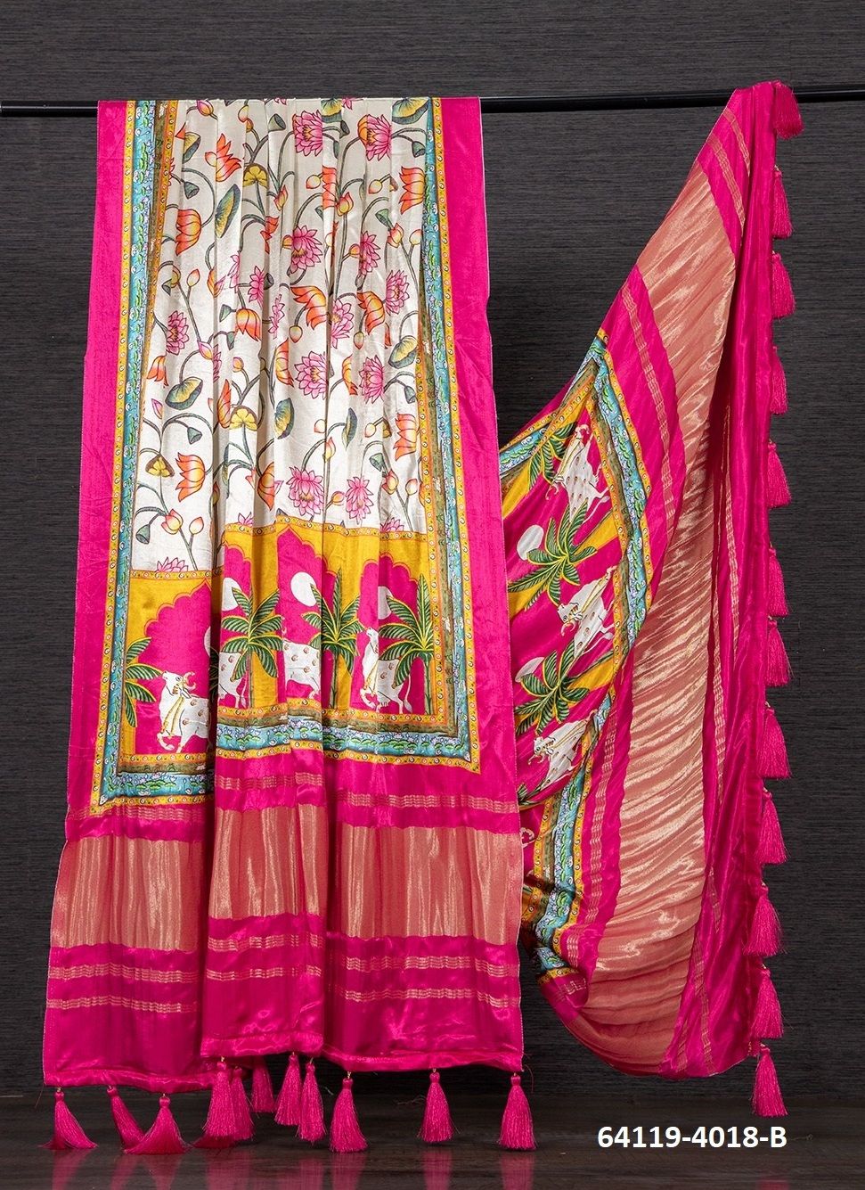 PURE GAJJI SILK BANDHANI PRINTS - Catalog # 64119 (Set of 7 Only Dupattas) PURE GAJJI SILK BANDHANI PRINTS - Catalog # 64119 (Set of 7 Only Dupattas)