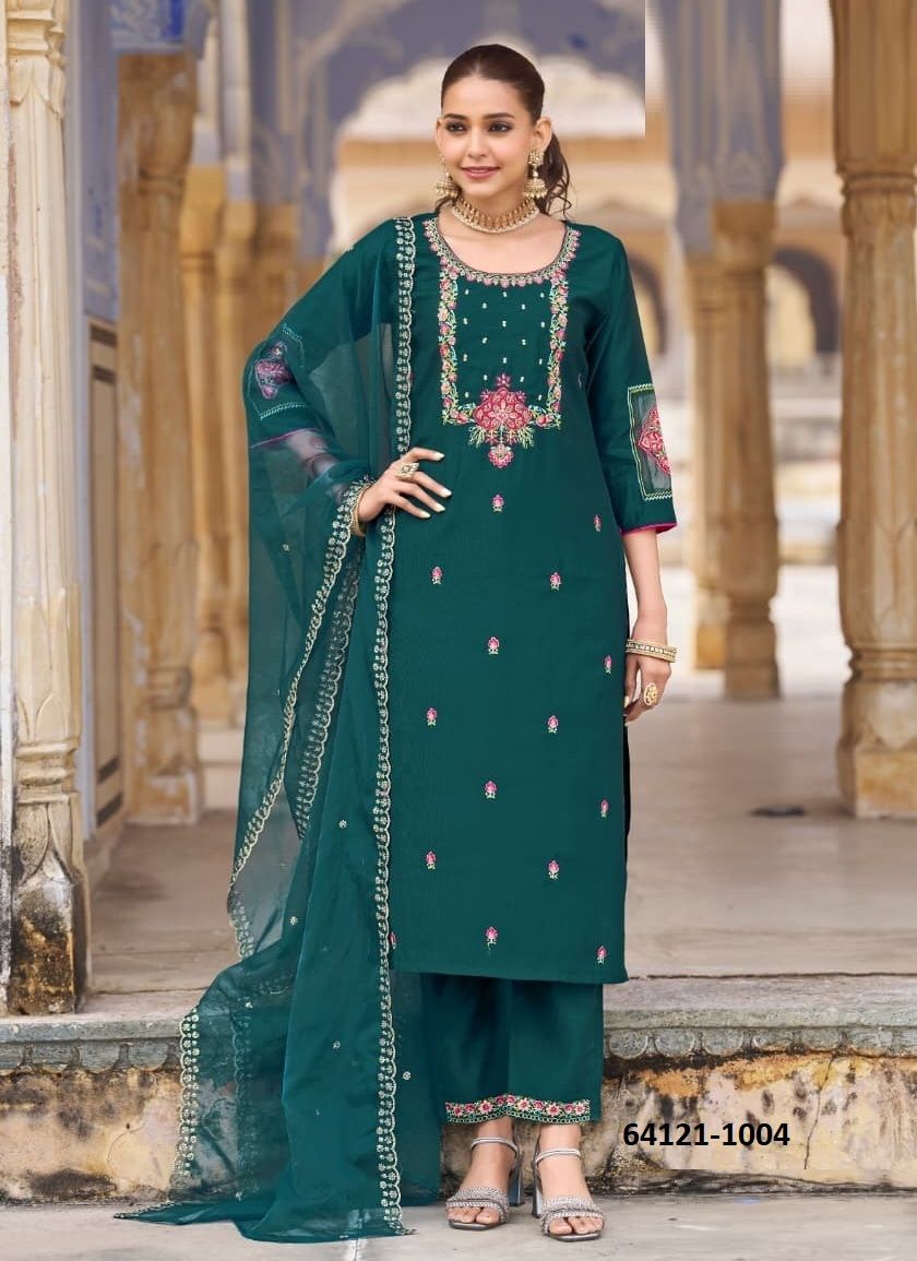 GOLDY - Catalog # 64121 (Set of 4 Readymade Salwar Suits)