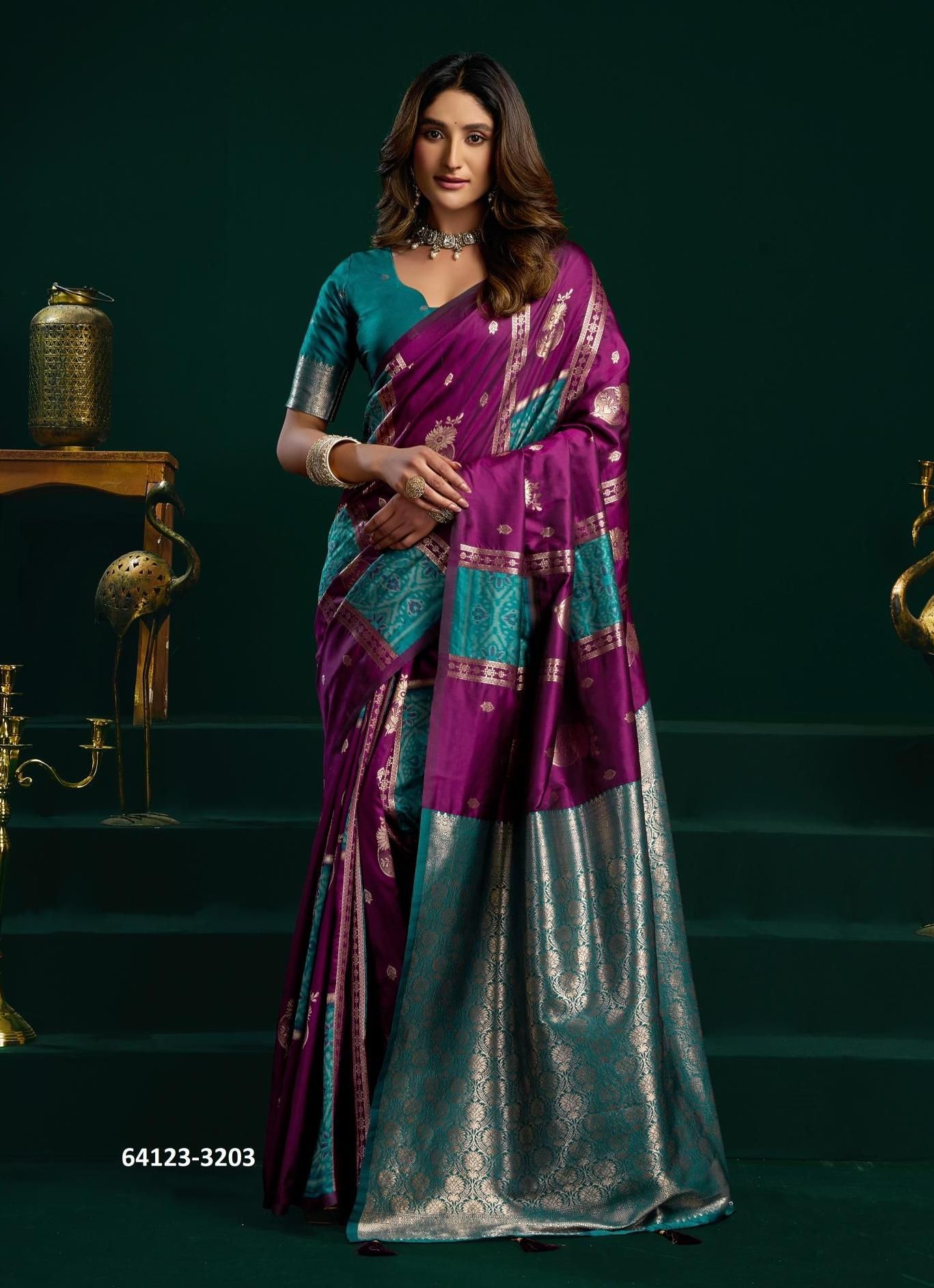 SWARA - Catalog # 64123 (Set of 6 Sarees) SWARA - Catalog # 64123 (Set of 6 Sarees)