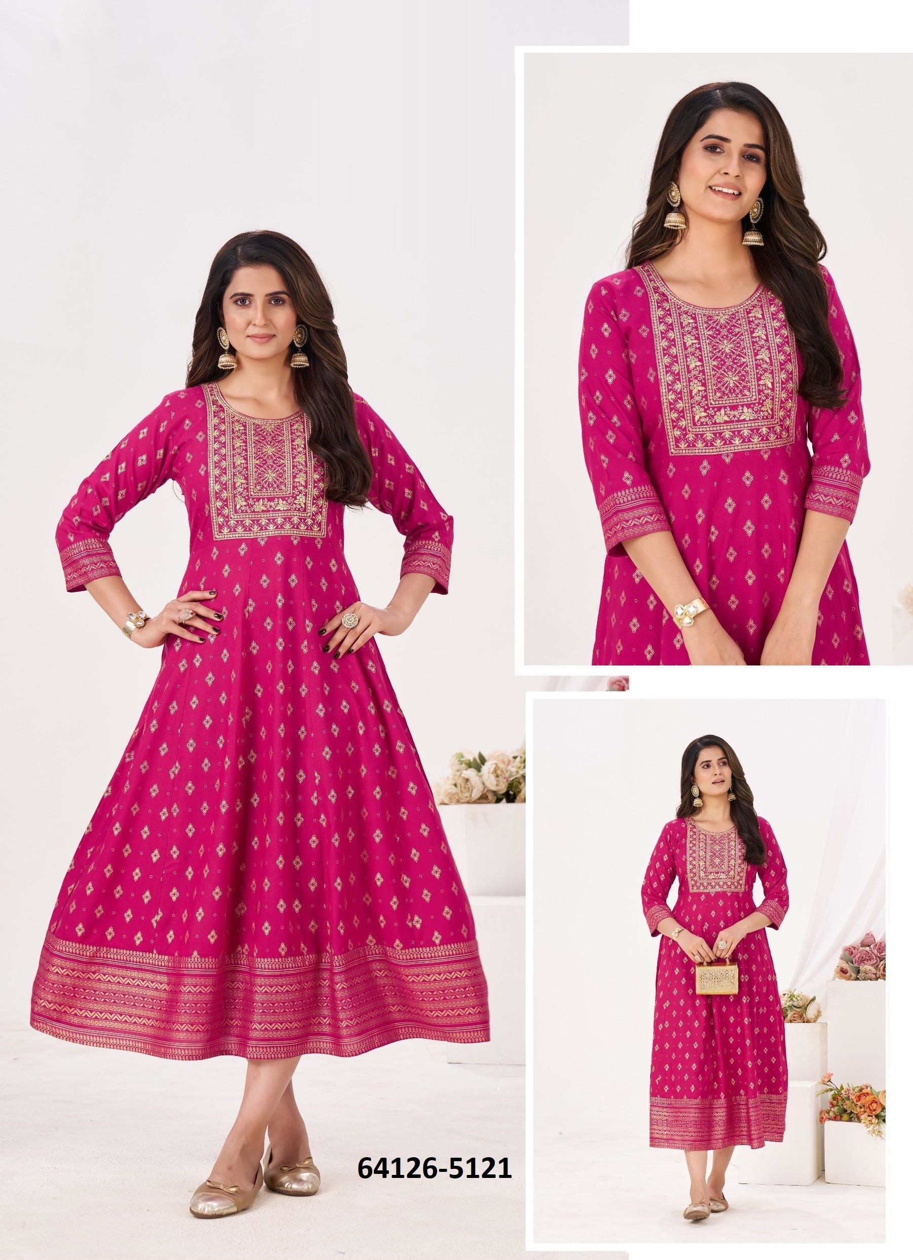 BONJOUR - Catalog # 64126 (Set of 6 Readymade Women's Kurtis / Tops) BONJOUR - Catalog # 64126 (Set of 6 Readymade Women's Kurtis / Tops)