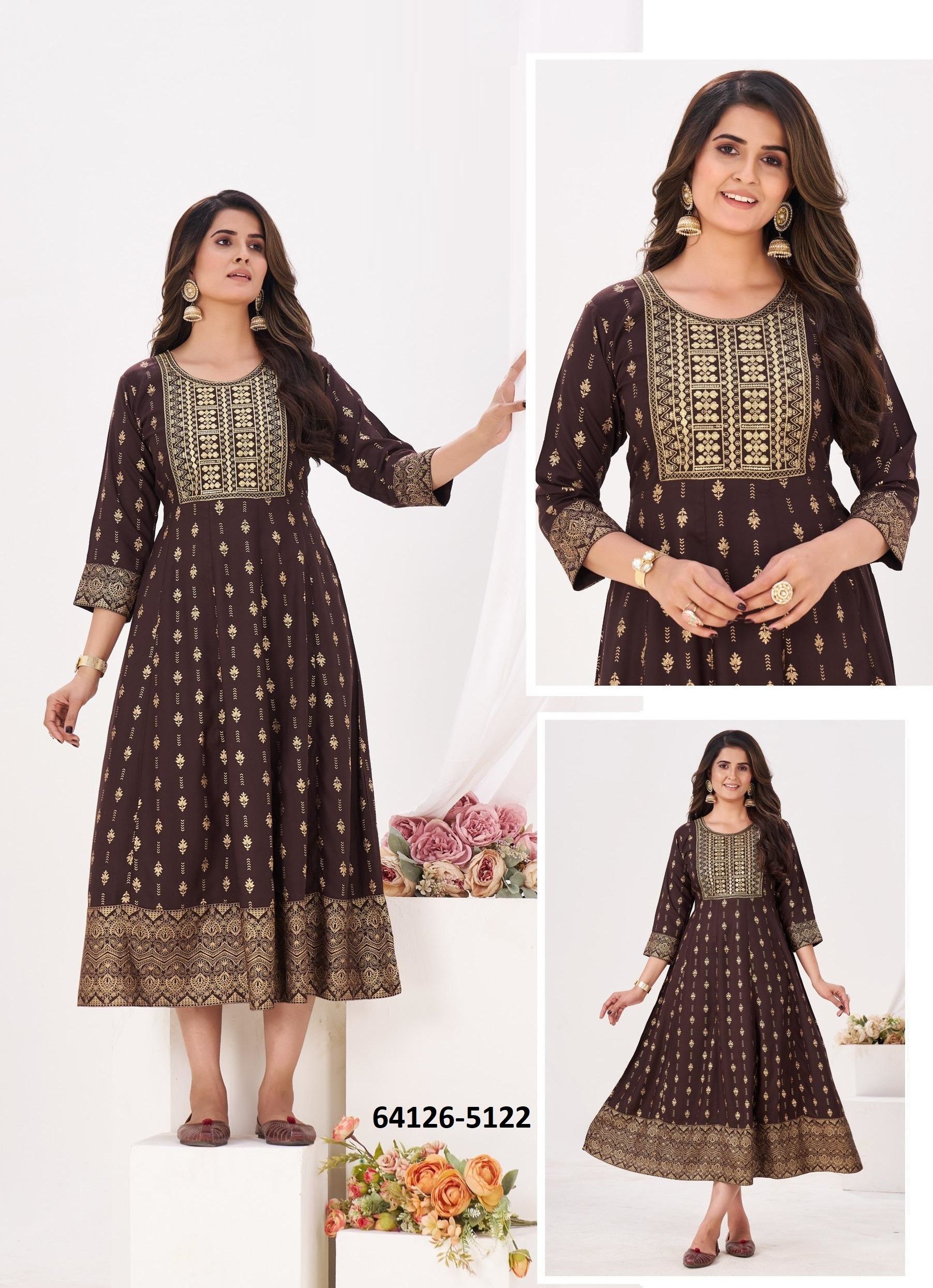 BONJOUR - Catalog # 64126 (Set of 6 Readymade Women's Kurtis / Tops) BONJOUR - Catalog # 64126 (Set of 6 Readymade Women's Kurtis / Tops)
