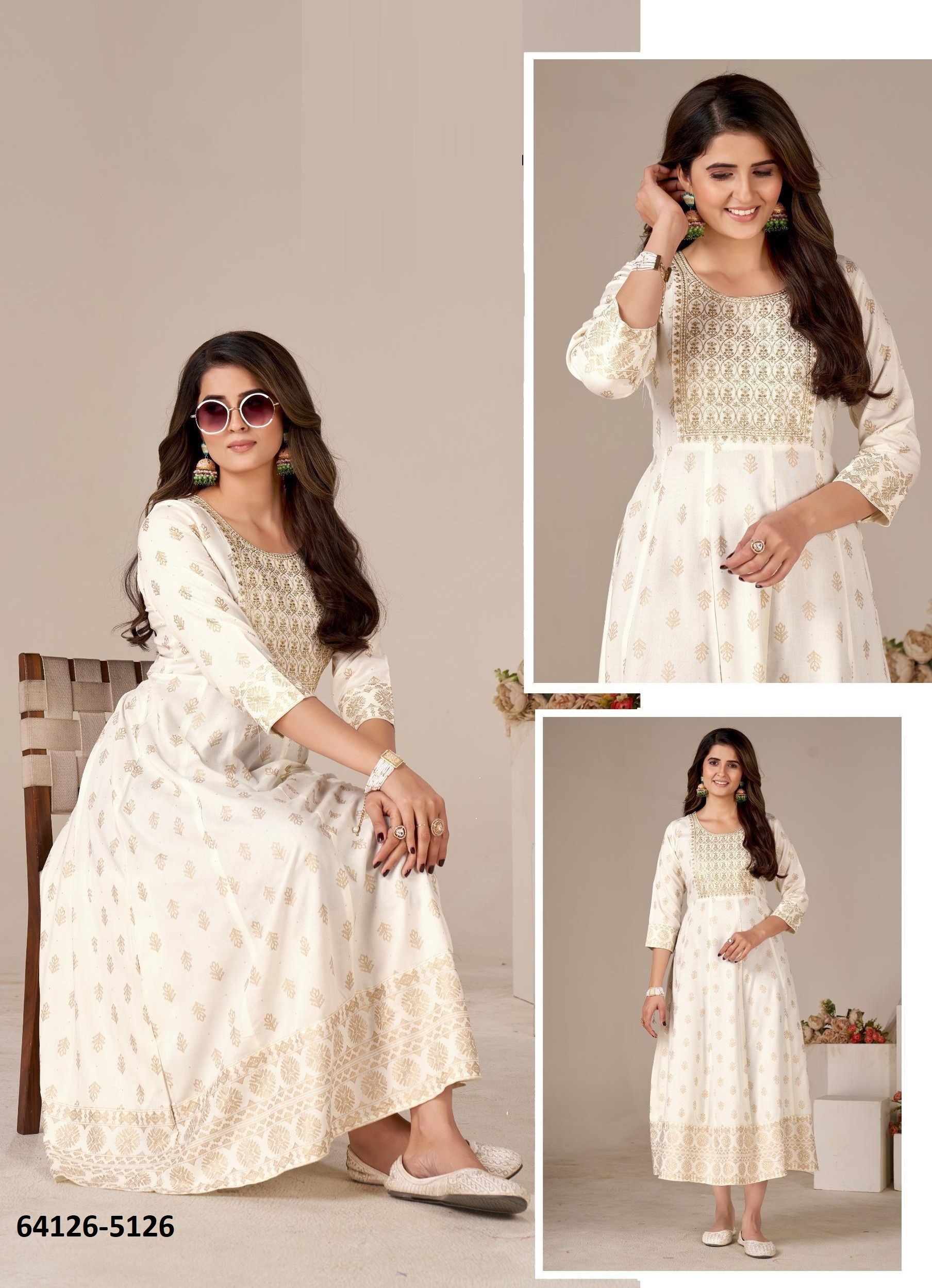 BONJOUR - Catalog # 64126 (Set of 6 Readymade Women's Kurtis / Tops) BONJOUR - Catalog # 64126 (Set of 6 Readymade Women's Kurtis / Tops)