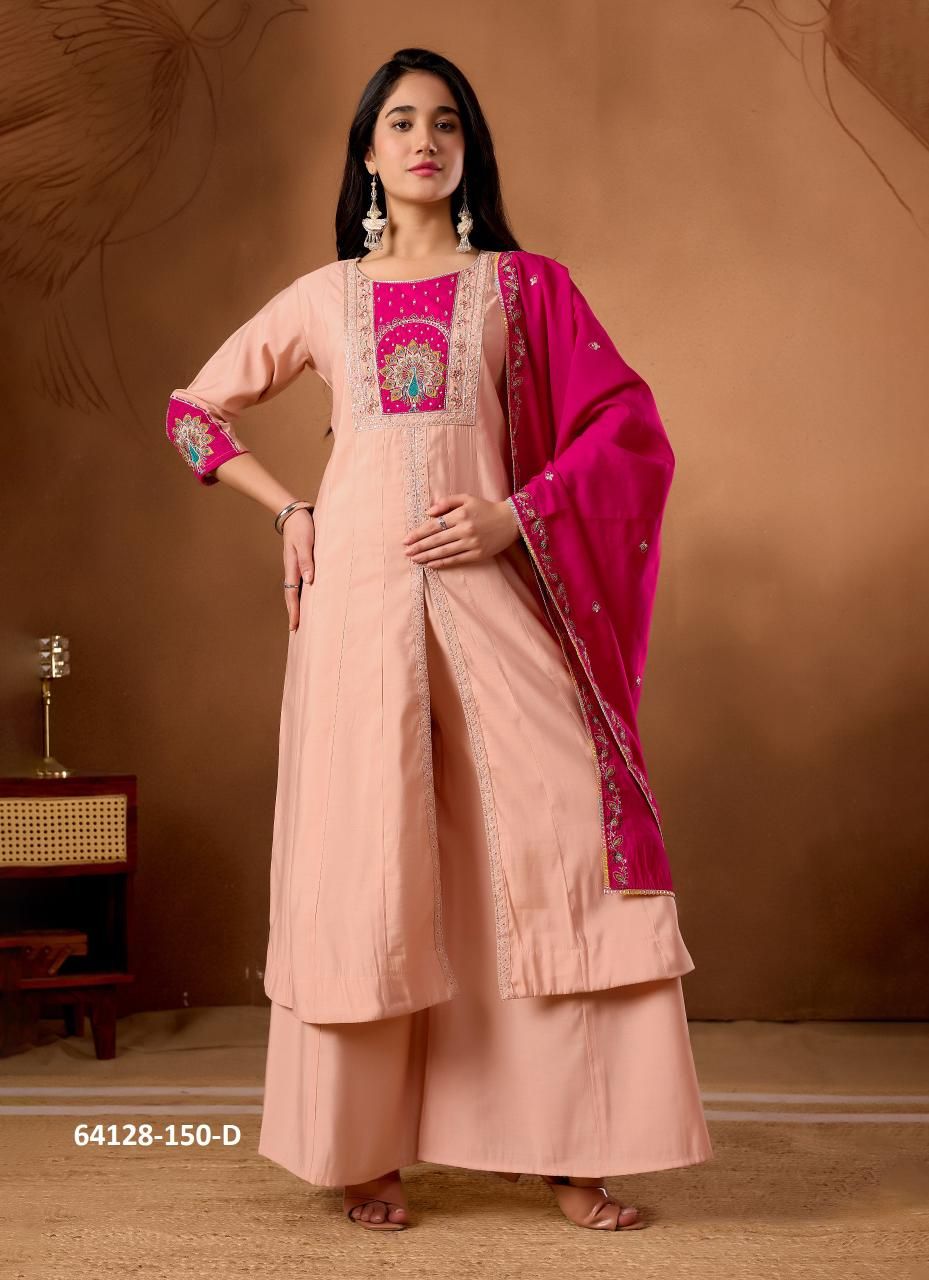 SERIES 150 - Catalog # 64128 (Set of 4 Readymade Salwar Suits) SERIES 150 - Catalog # 64128 (Set of 4 Readymade Salwar Suits)