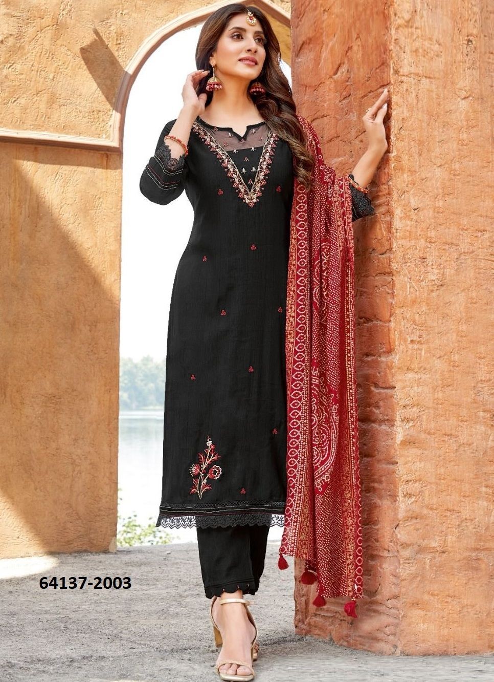 SAHIYAR - Catalog # 64137 (Set of 4 Readymade Salwar Suits)