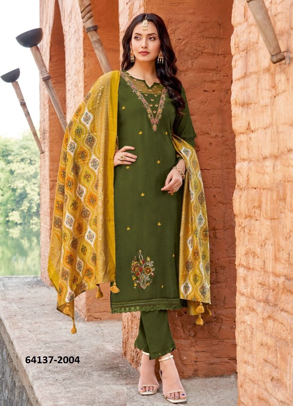 SAHIYAR - Catalog # 64137 (Set of 4 Readymade Salwar Suits)