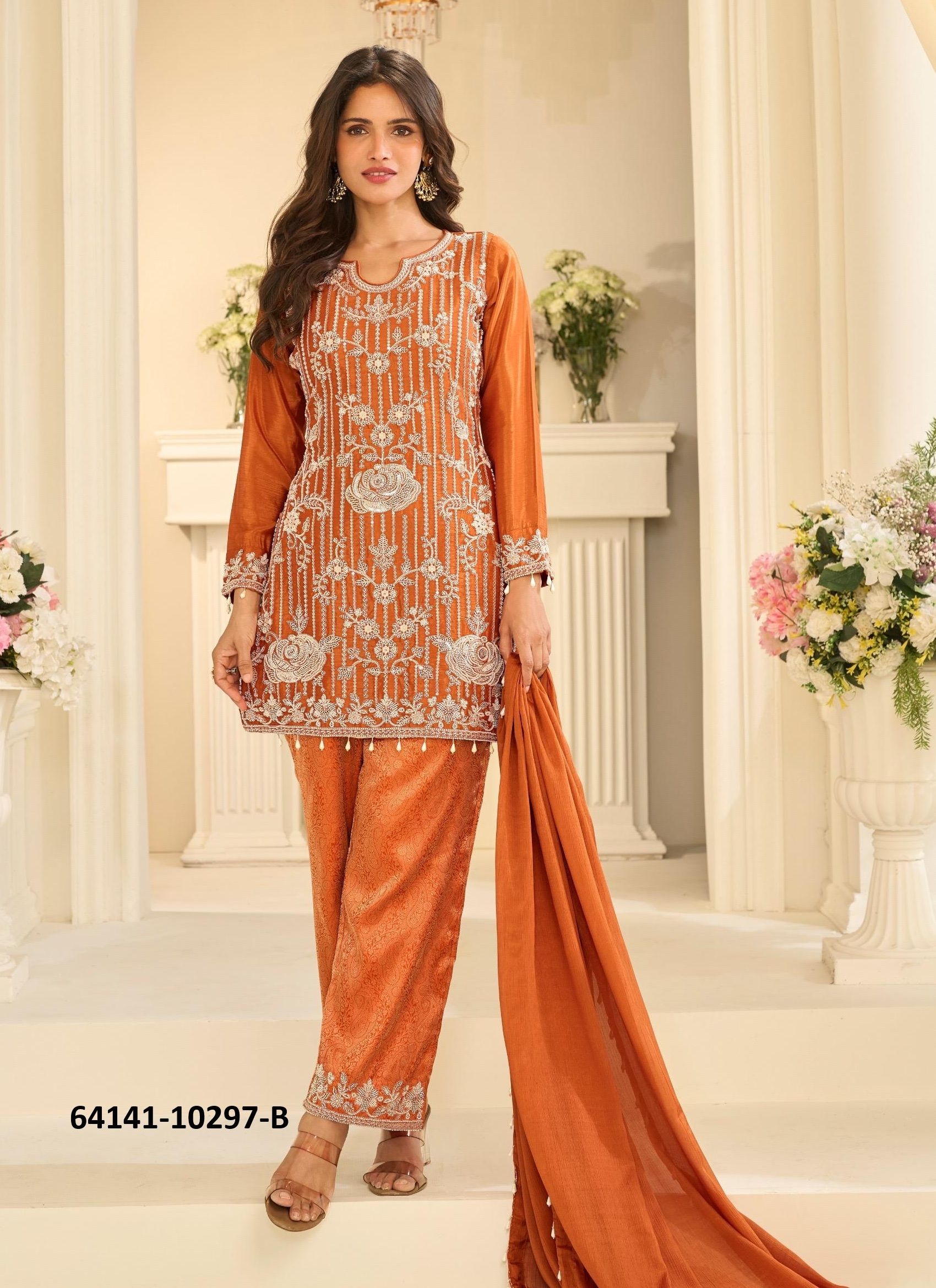 JACQUARD BEADS COLLECTION - Catalog # 64141 (Set of 9 Readymade Salwar Suits) JACQUARD BEADS COLLECTION - Catalog # 64141 (Set of 9 Readymade Salwar Suits)
