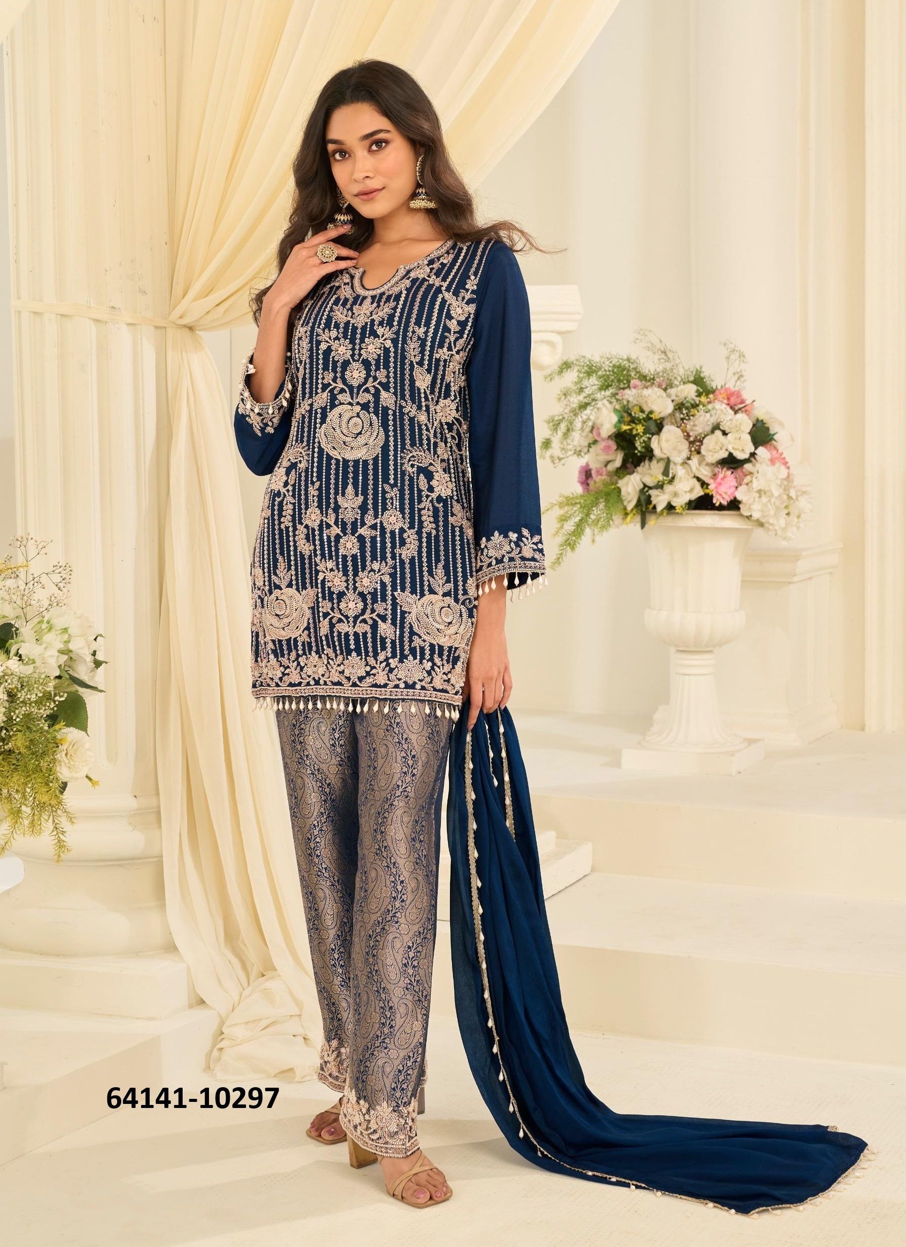 JACQUARD BEADS COLLECTION - Catalog # 64141 (Set of 9 Readymade Salwar Suits) JACQUARD BEADS COLLECTION - Catalog # 64141 (Set of 9 Readymade Salwar Suits)