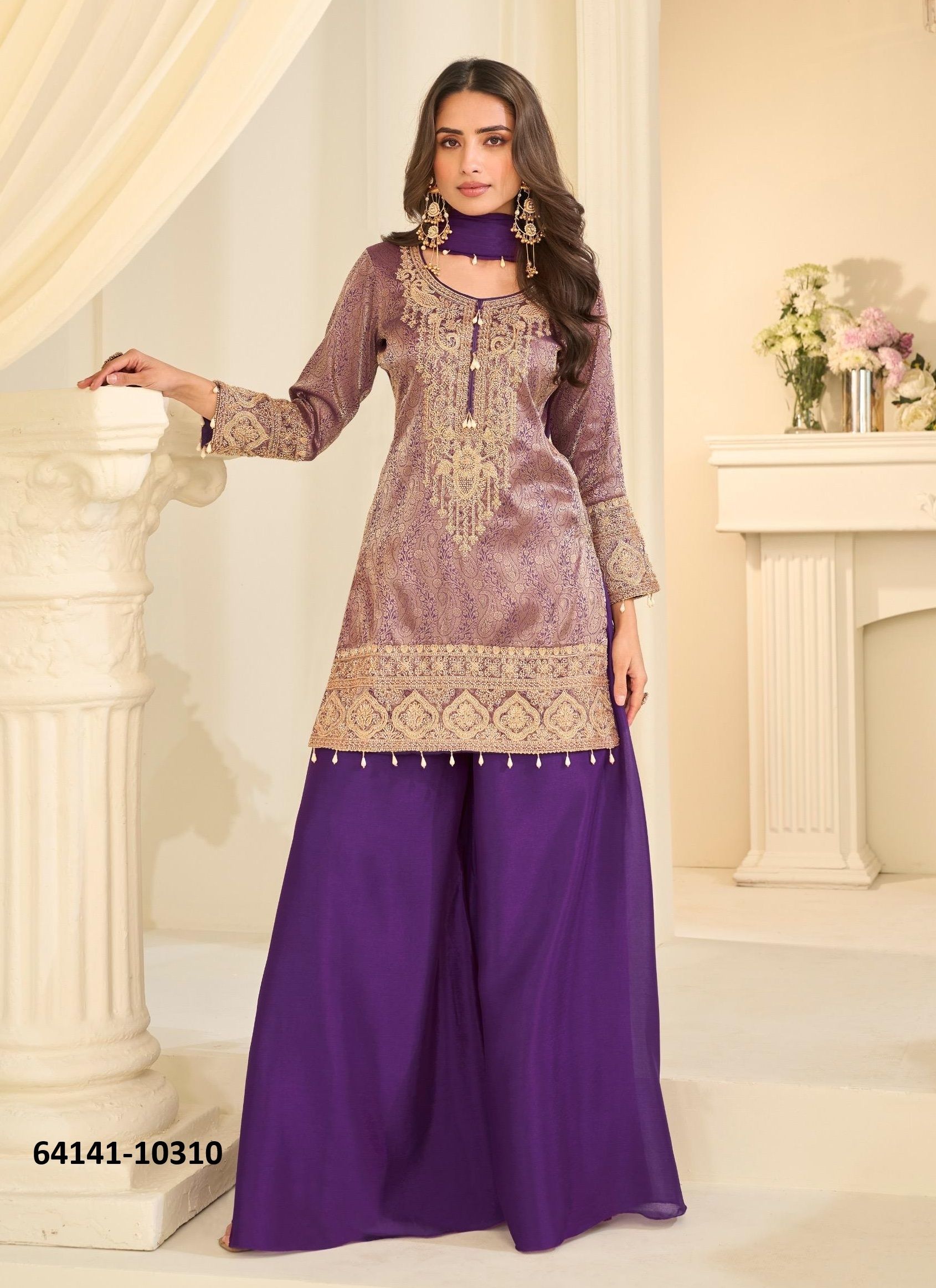 JACQUARD BEADS COLLECTION - Catalog # 64141 (Set of 9 Readymade Salwar Suits) JACQUARD BEADS COLLECTION - Catalog # 64141 (Set of 9 Readymade Salwar Suits)