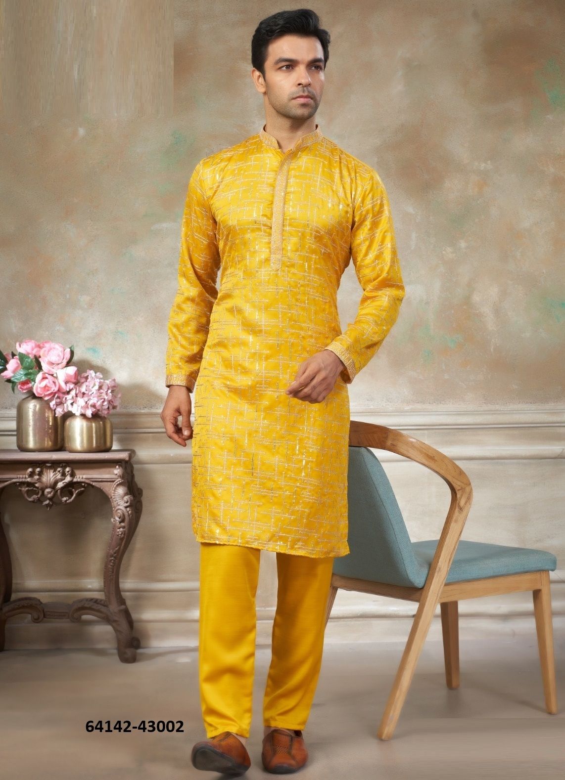 WEDDING COLLECTION - Catalog # 64142 (Set of 6 Men's Ethnic Wear) WEDDING COLLECTION - Catalog # 64142 (Set of 6 Men's Ethnic Wear)